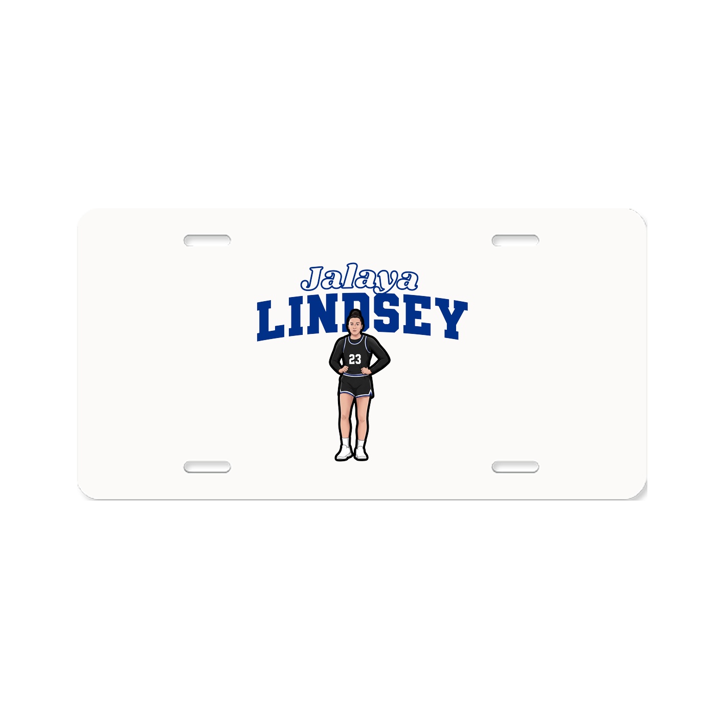 License Plate — Name Arch in Classic