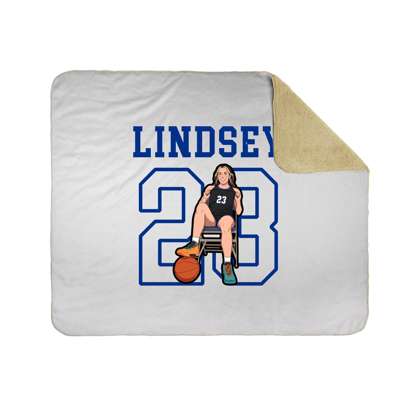 Throw Blanket — Shirsey in White