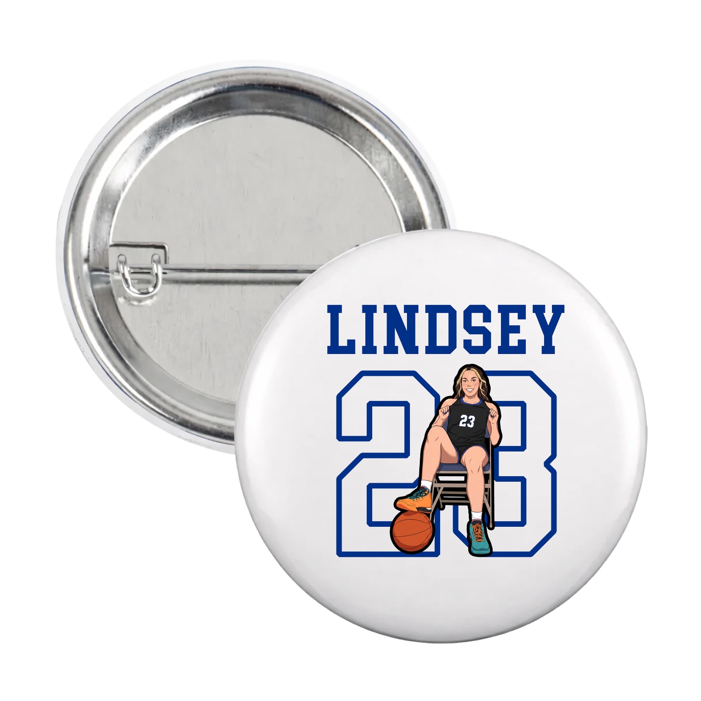 Game Day Button — Shirsey in White
