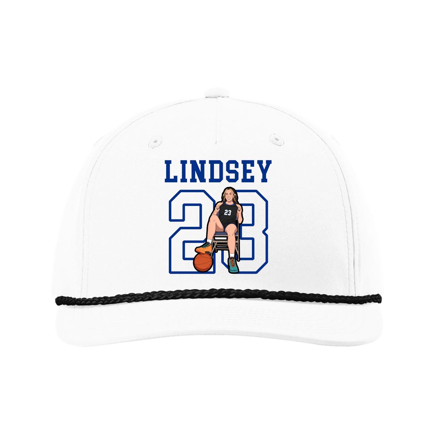 Five-Panel Classic Rope Cap — Shirsey in White