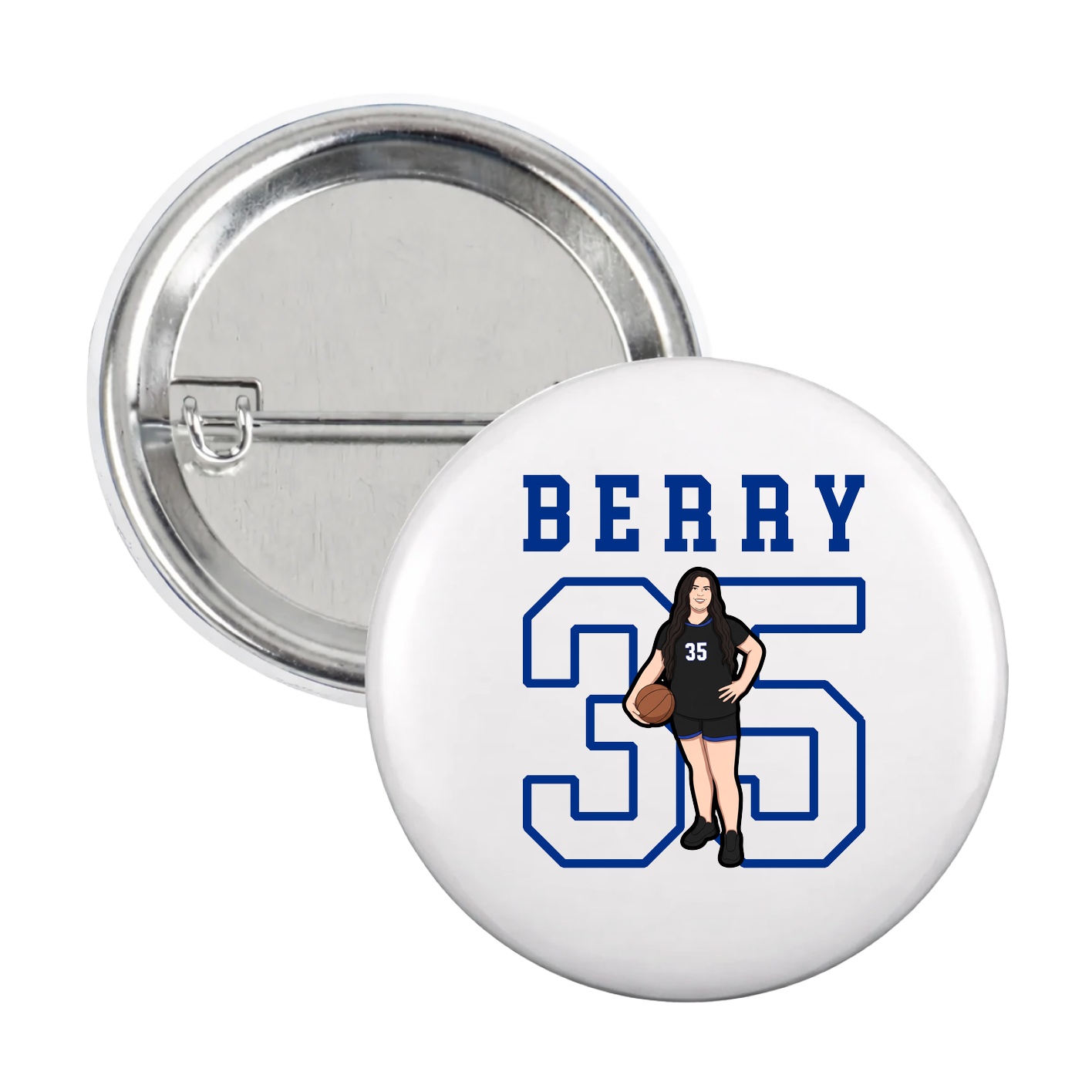 Game Day Button — Shirsey in White