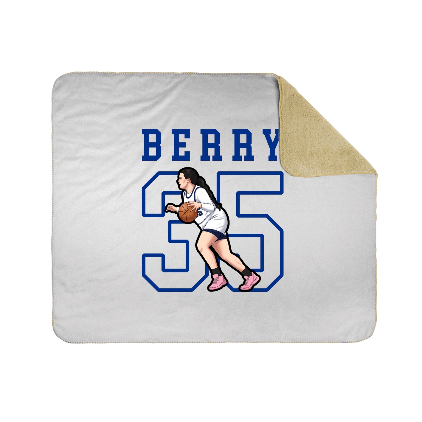 Throw Blanket — Shirsey in White