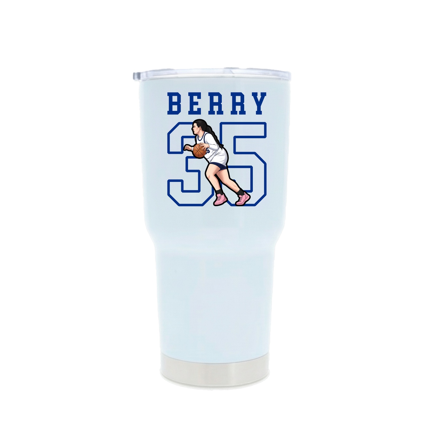 30oz Stainless Steel Tumbler — Shirsey in White