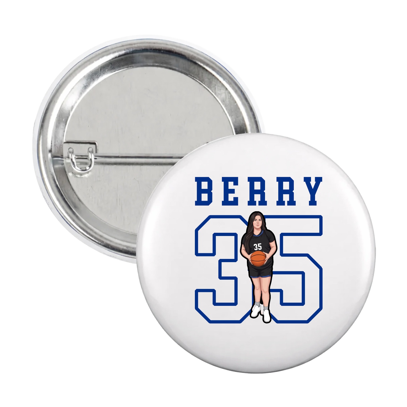 Game Day Button — Shirsey in White