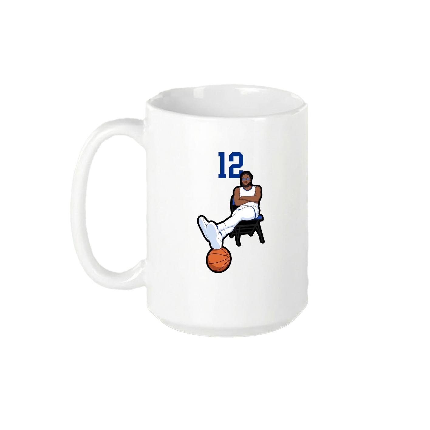 15oz Coffee Mug — Number Top in White