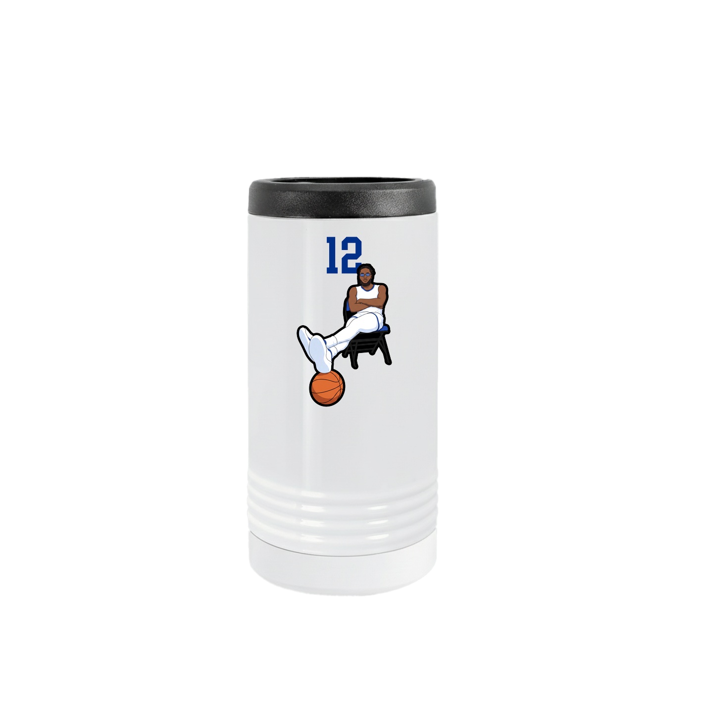Slim Beverage Holder — Number Top in White