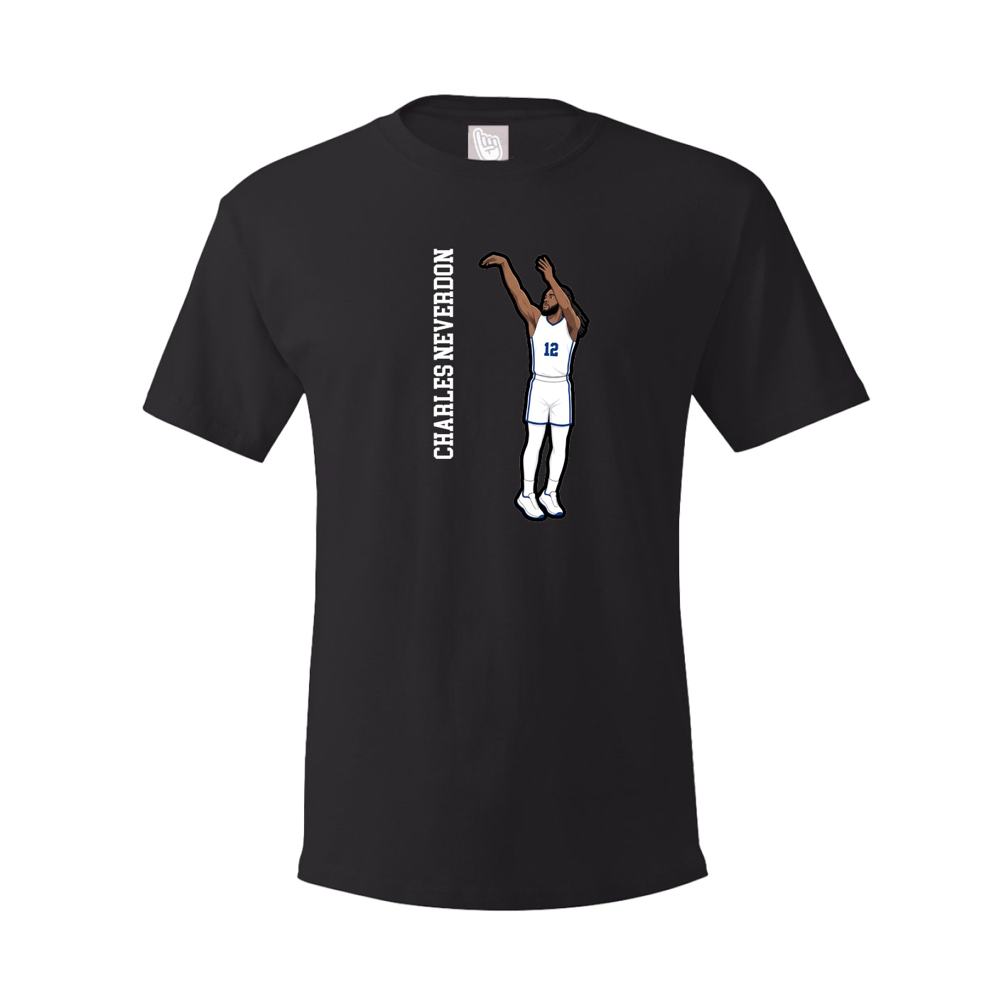 Youth Tee — Name Vertical in Black