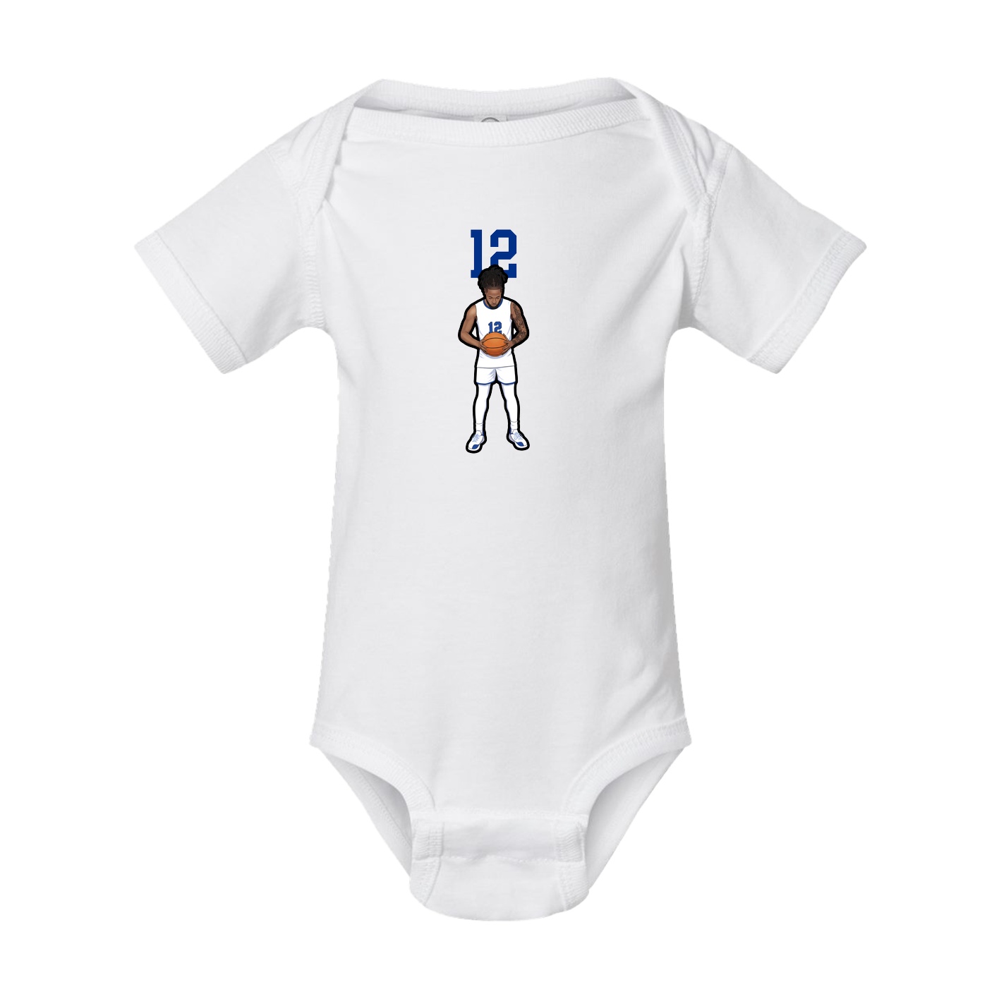 Baby Onesie — Number Top in White