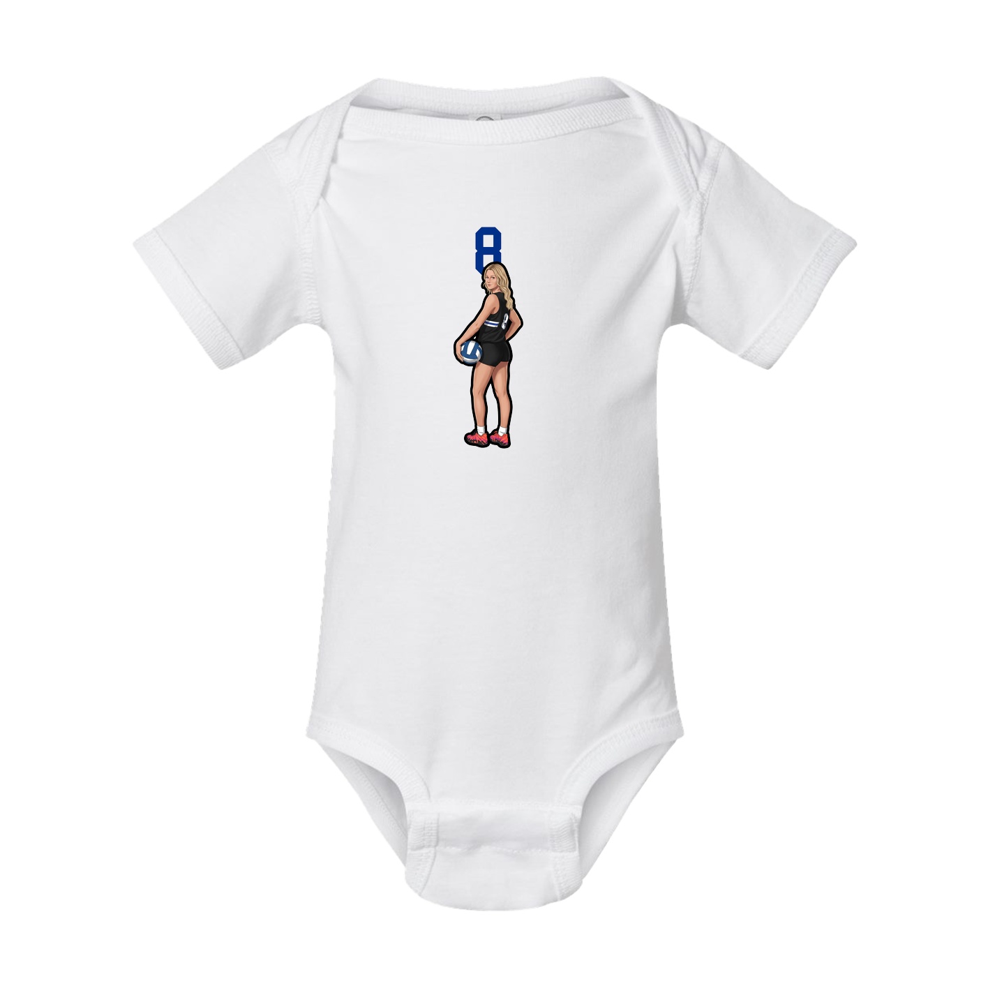 Baby Onesie — Number Top in White