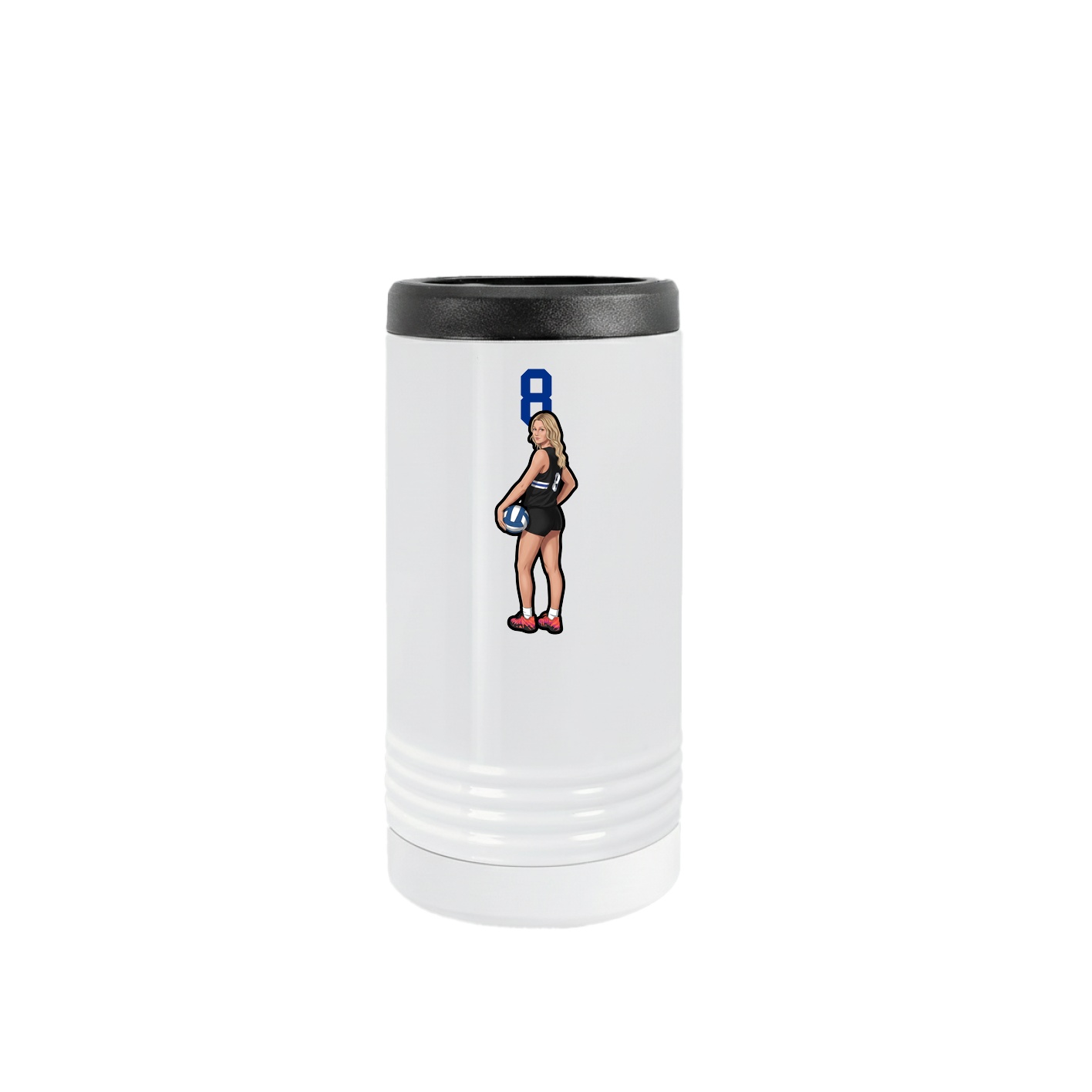 Slim Beverage Holder — Number Top in White