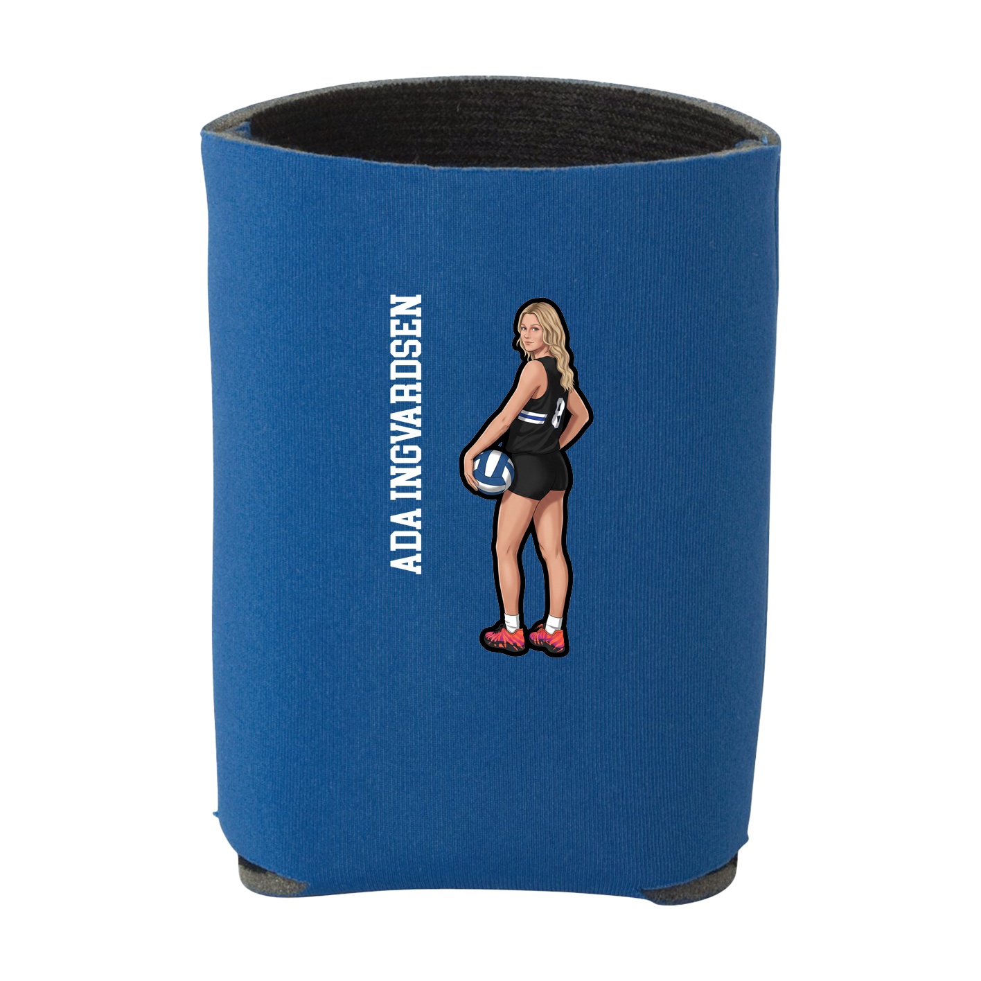 Can Holder — Name Vertical in Royal