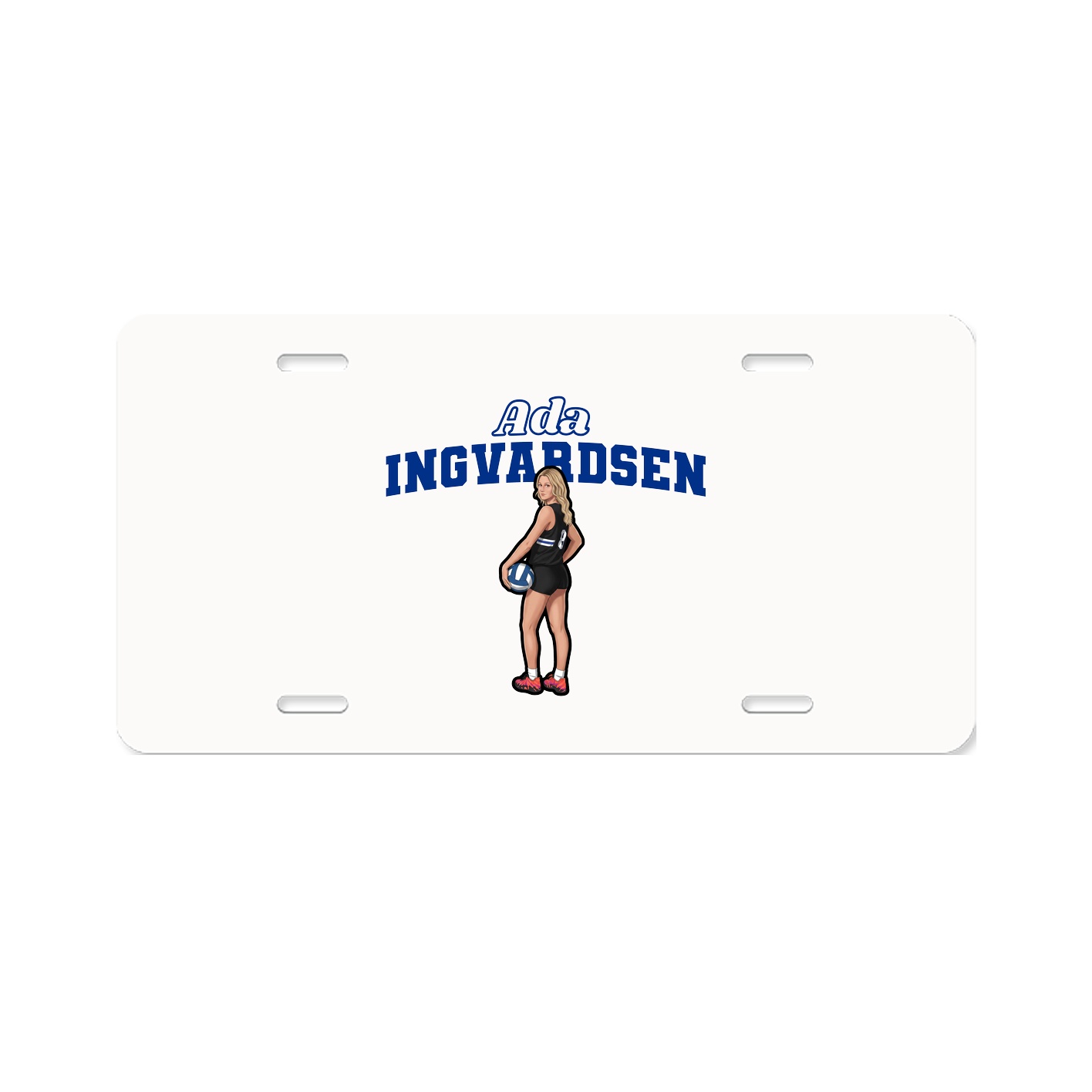License Plate — Name Arch in Classic