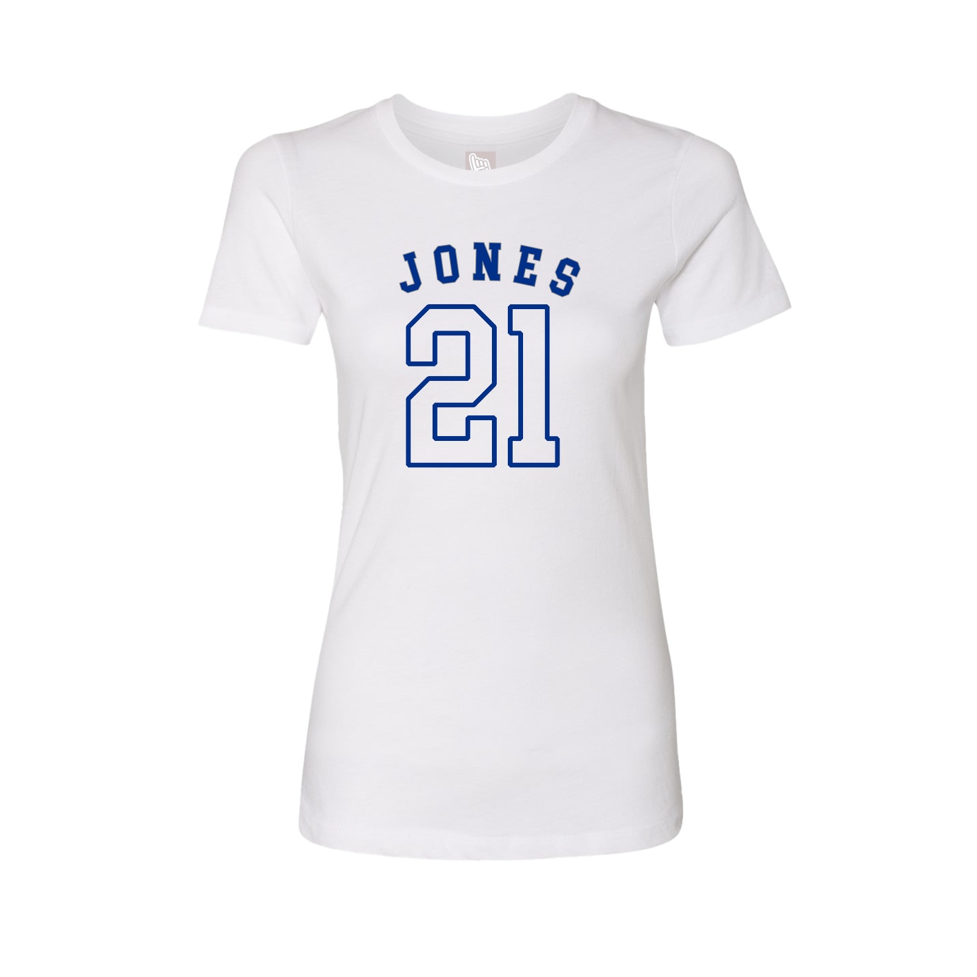 Fitted Women's Tee — Shirsey Arch in White