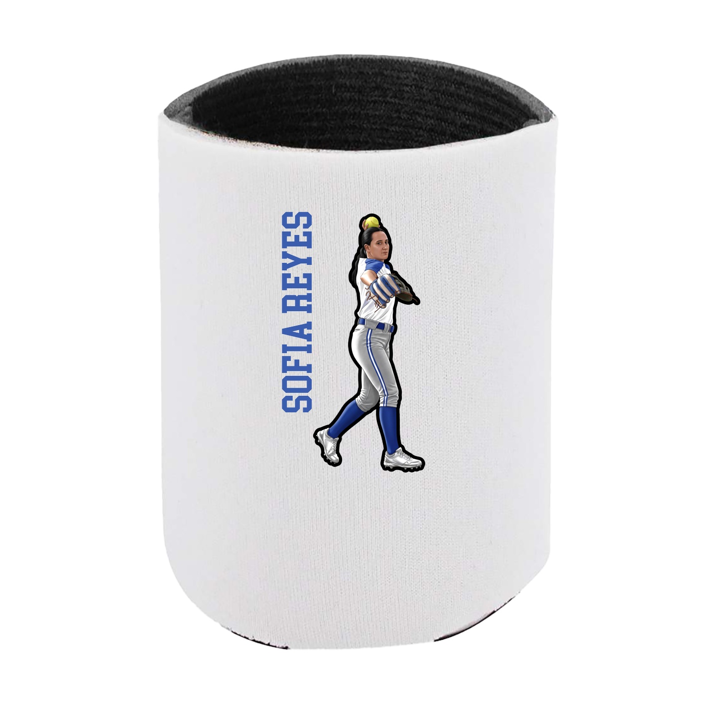 Can Holder — Name Vertical in White