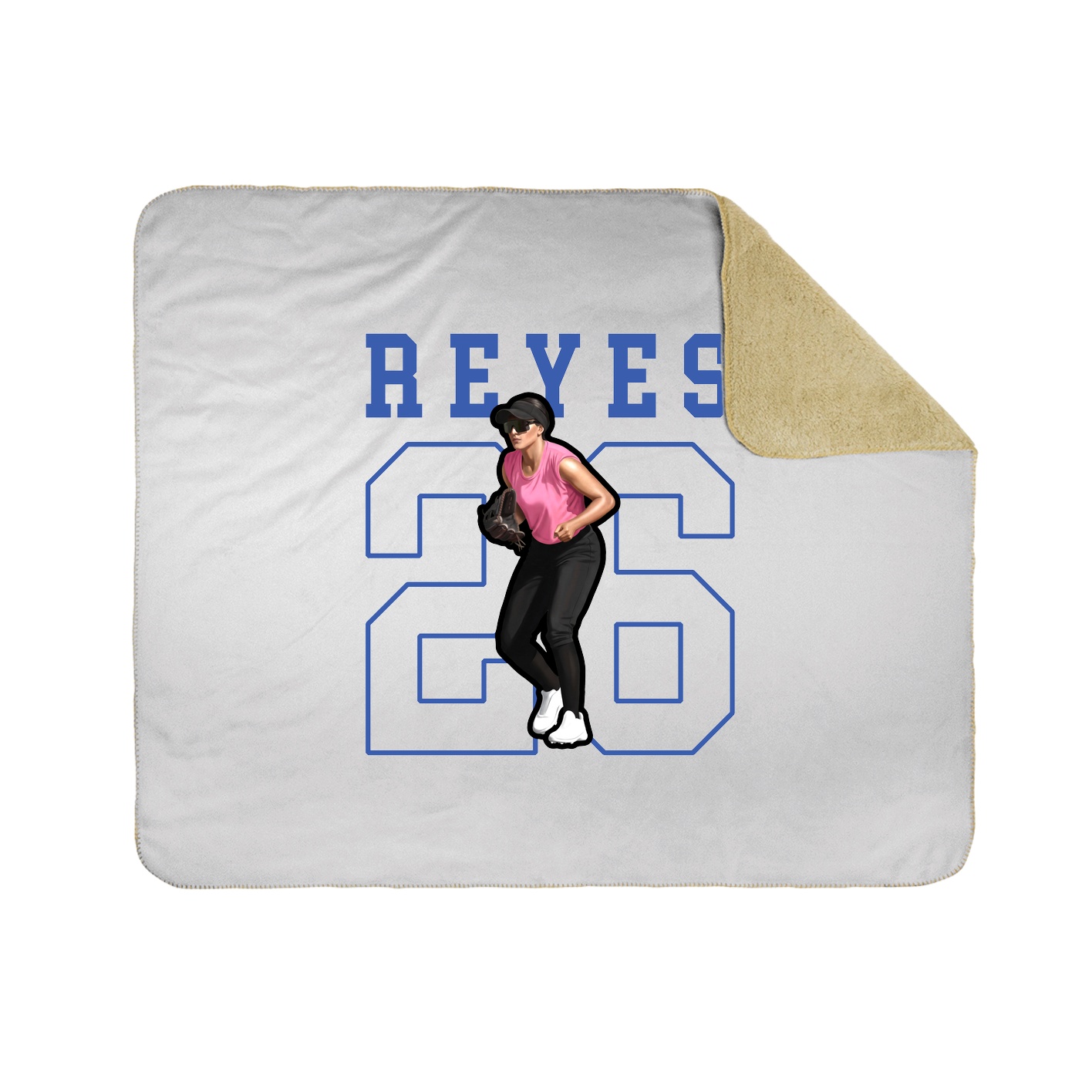 Throw Blanket — Shirsey in White