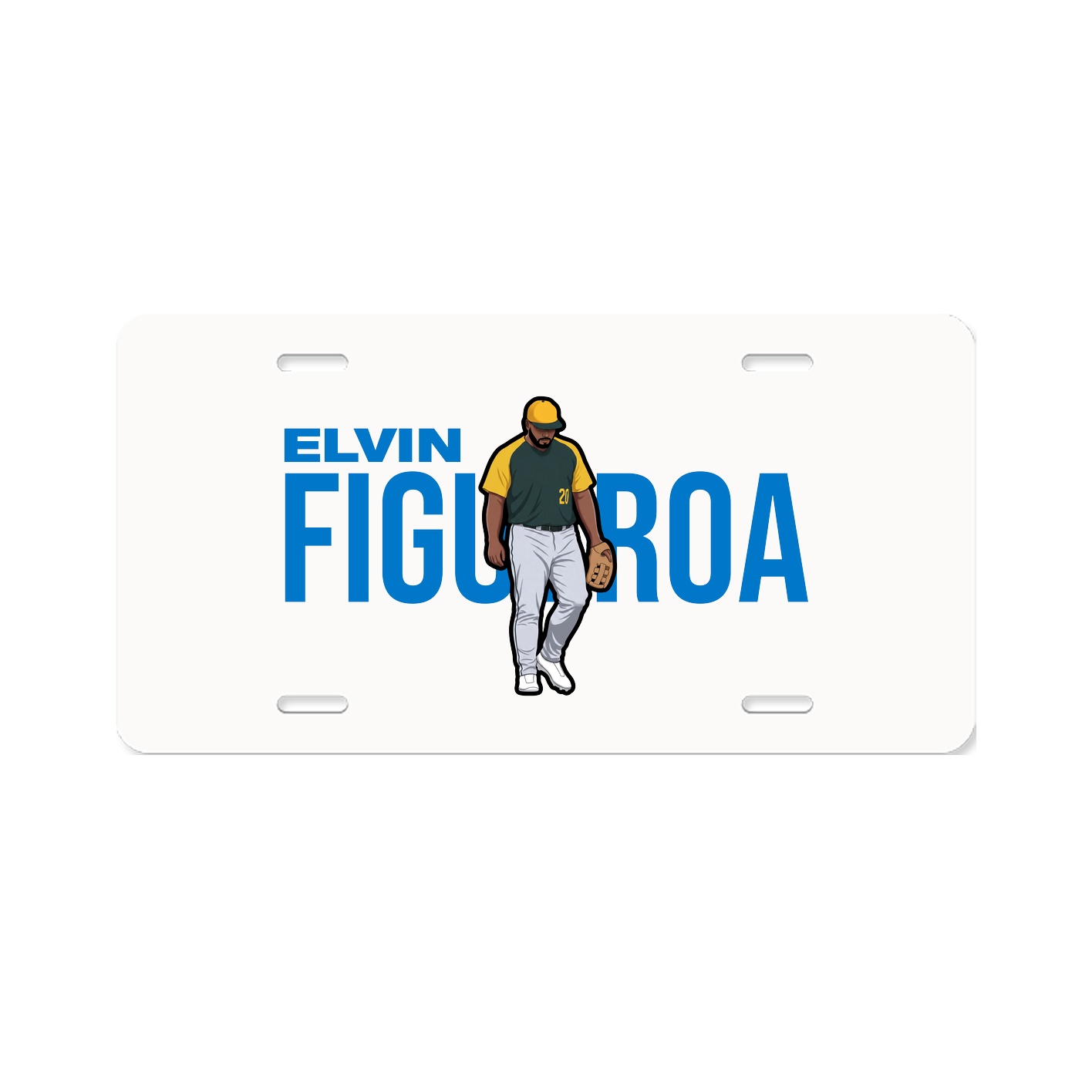 License Plate — Player Name in Classic
