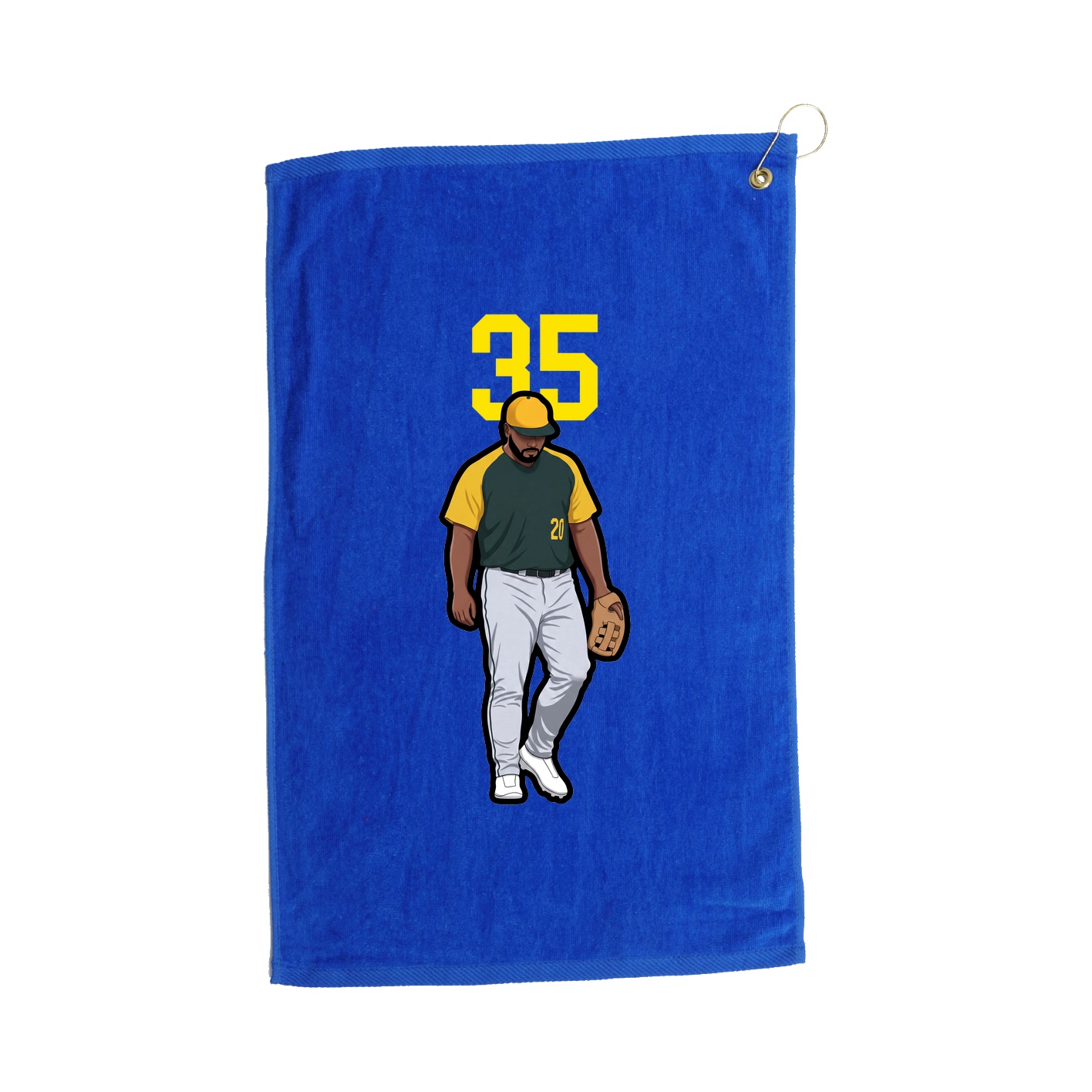Golf Towel — Number Top in Royal