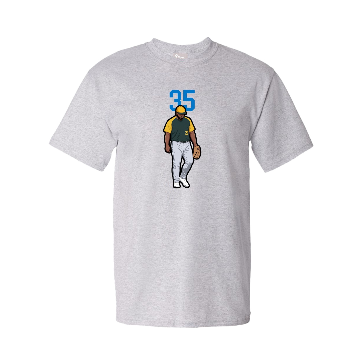 Youth Tee — Number Top in Grey