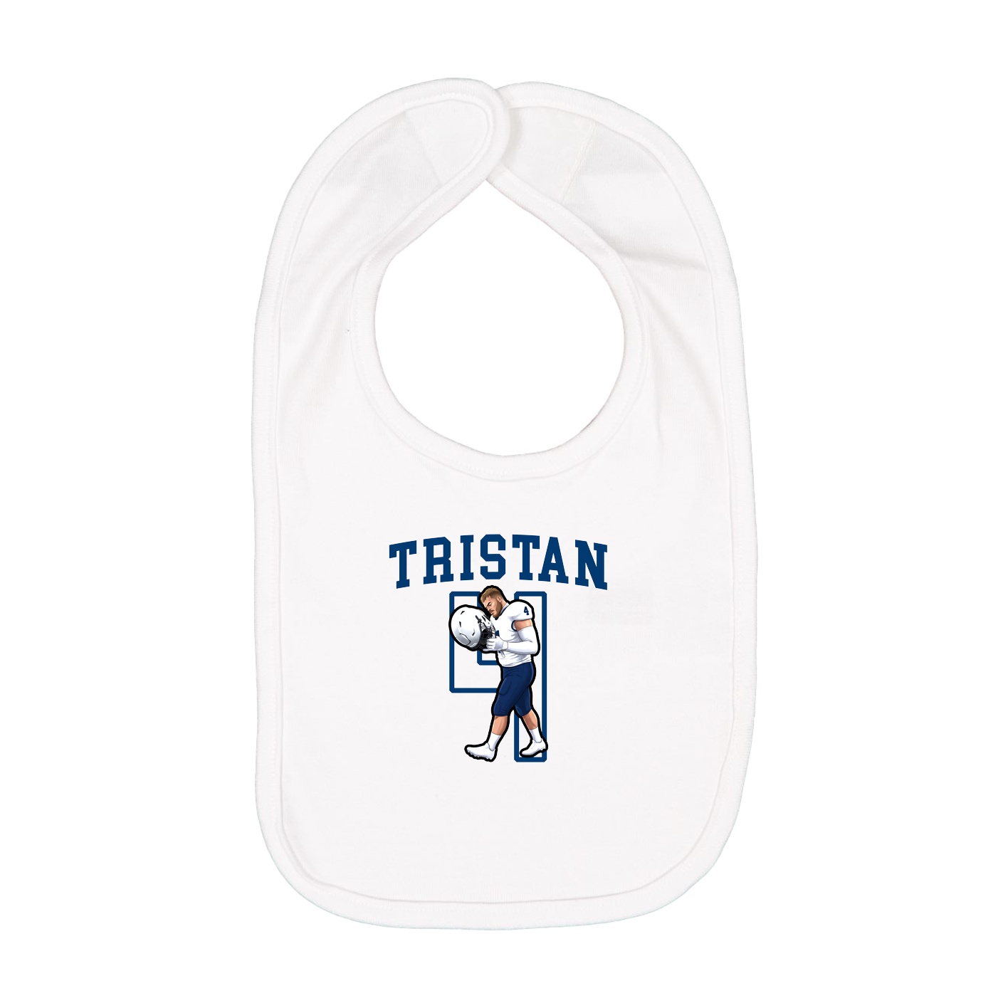 Infant Bib — Shirsey in White