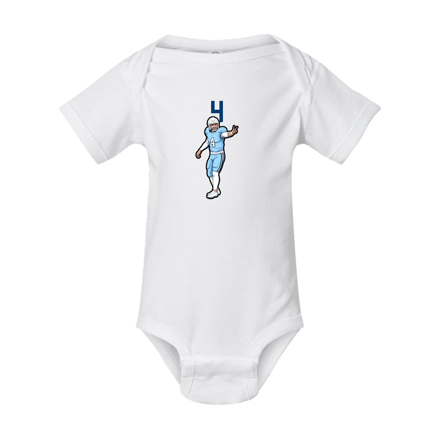 Baby Onesie — Number Top in White