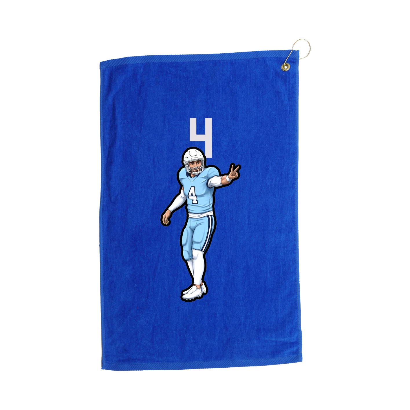 Golf Towel — Number Top in Royal