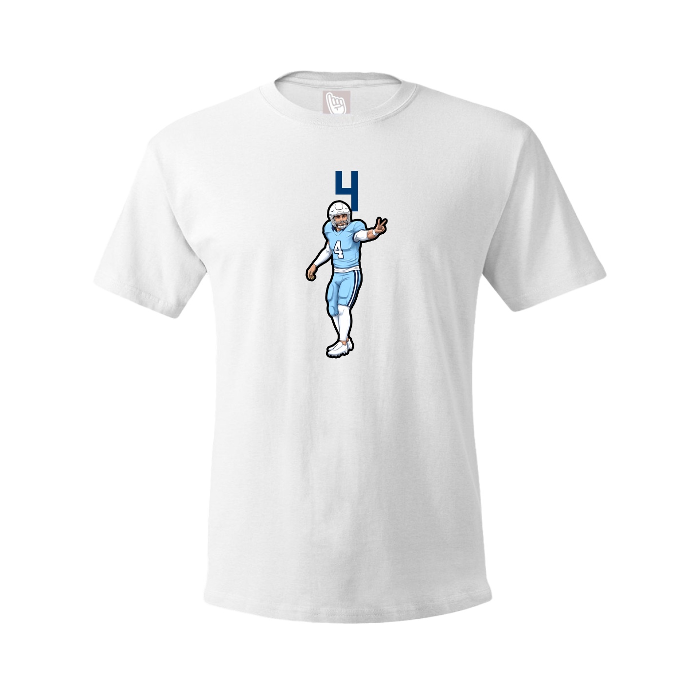 Tee — Number Top in White