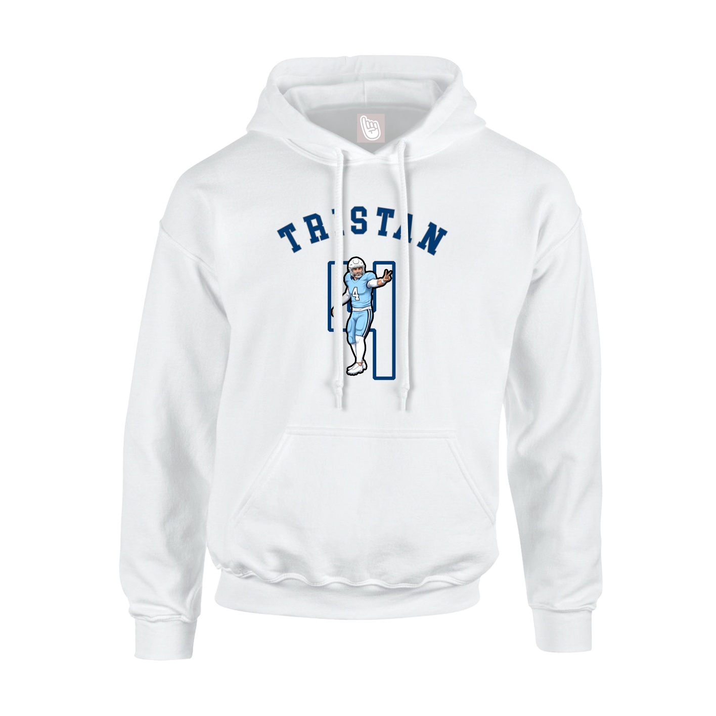 Youth Hoodie — Shirsey Arch in White