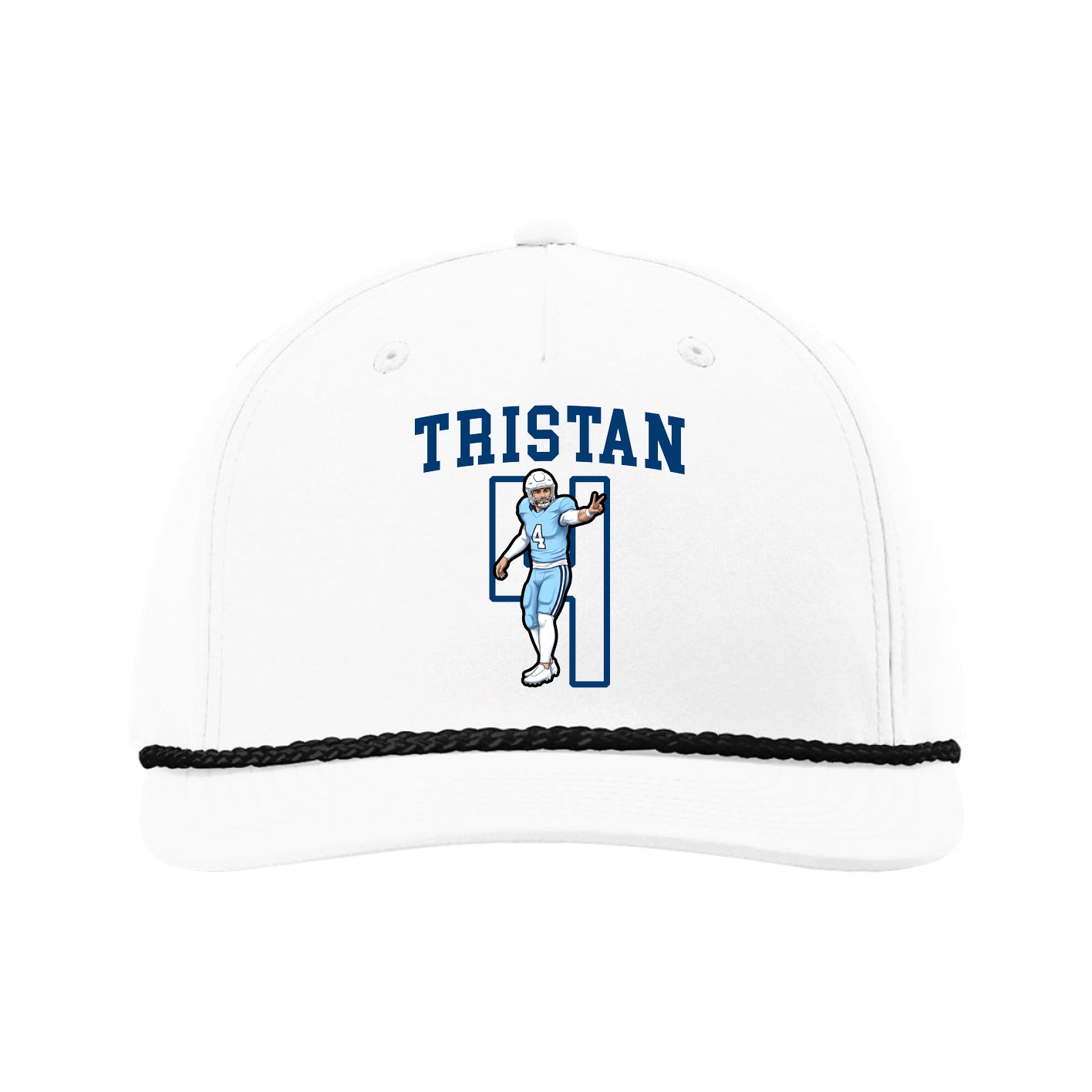 Five-Panel Classic Rope Cap — Shirsey in White