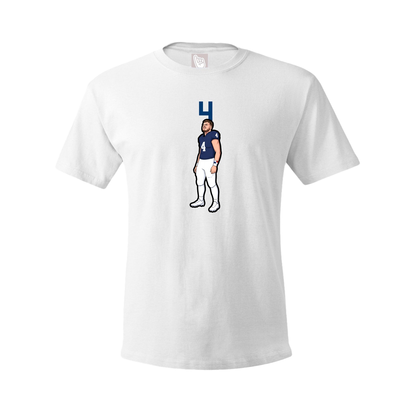 Tee — Number Top in White