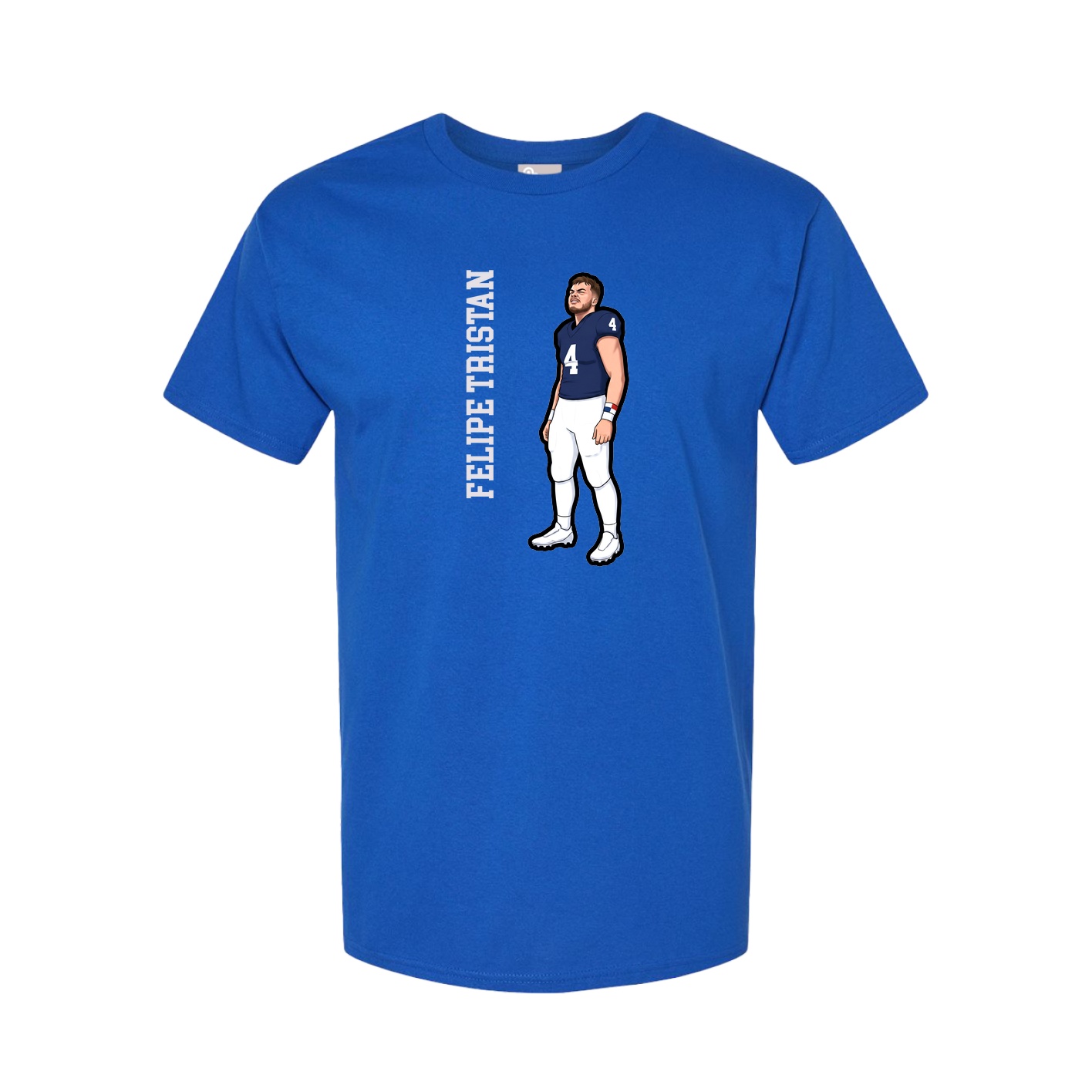 Tee — Name Vertical in Royal