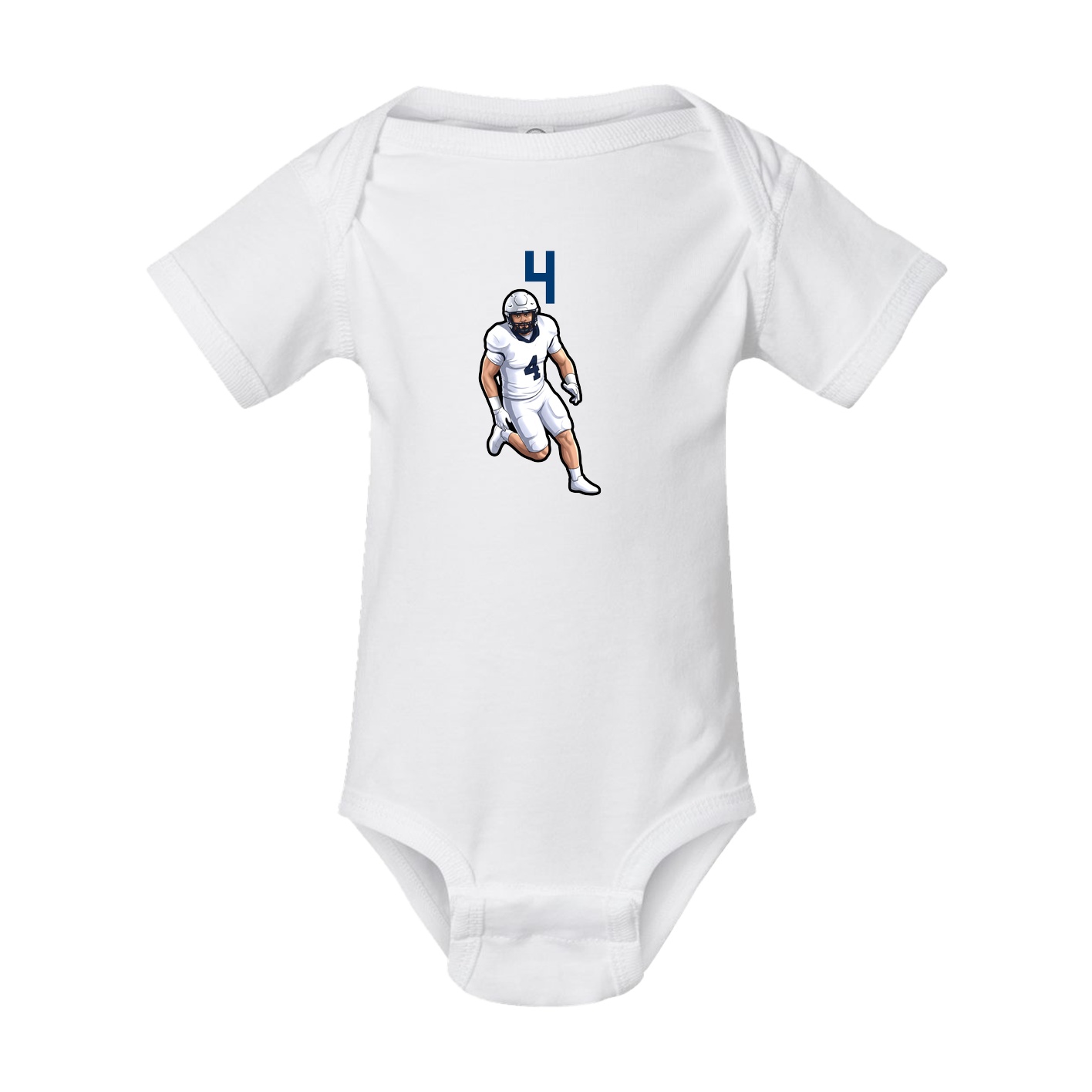 Baby Onesie — Number Top in White