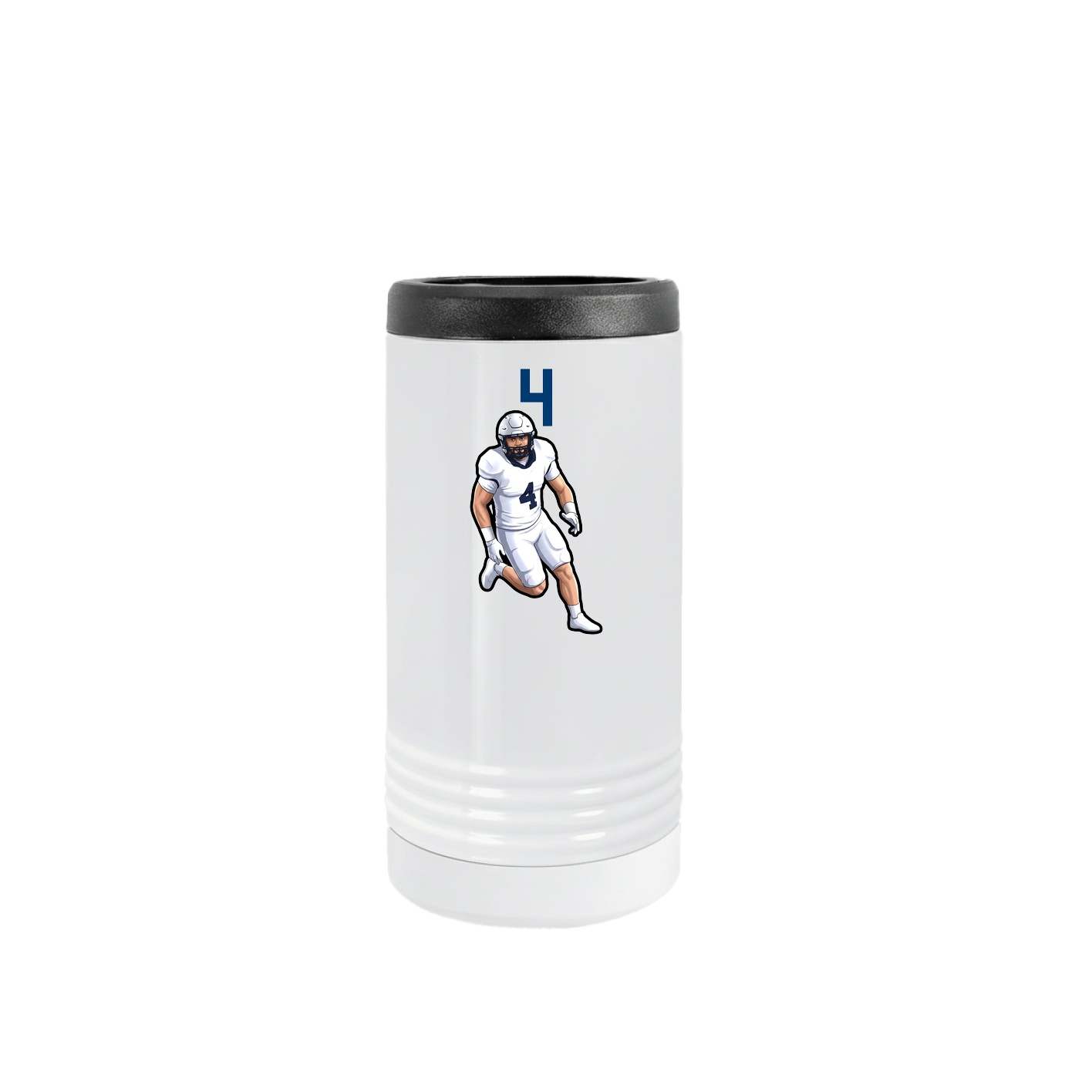 Slim Beverage Holder — Number Top in White