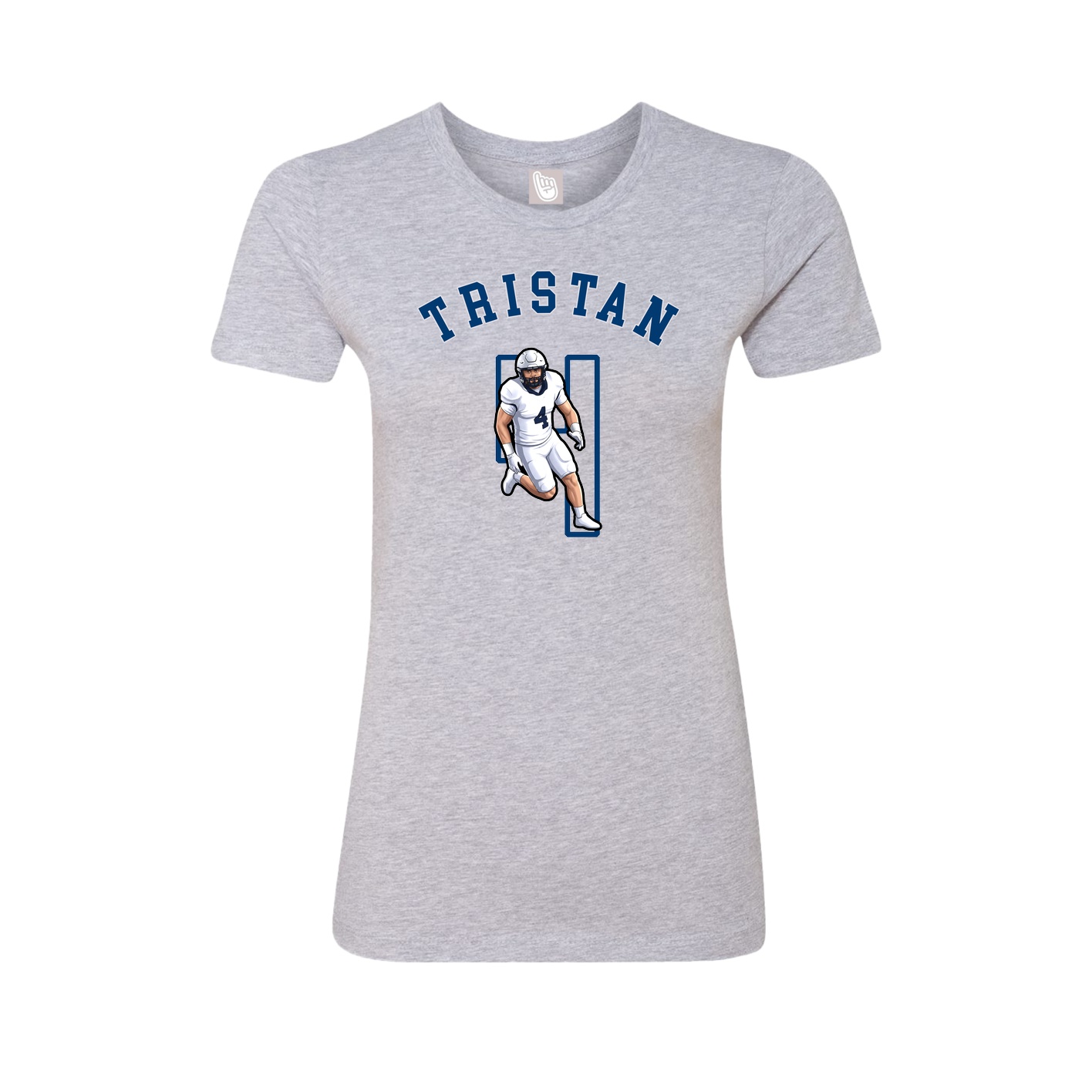 Fitted Women's Tee — Shirsey Arch in Grey