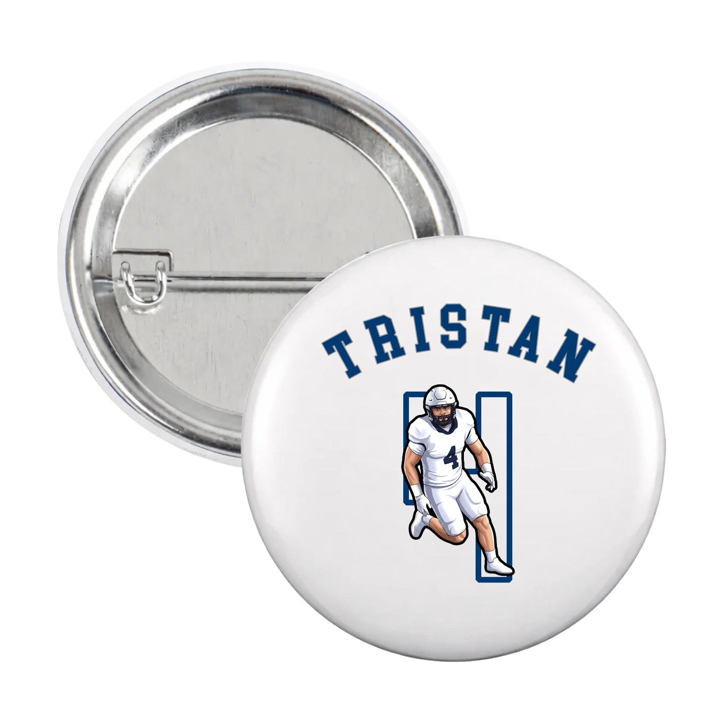 Game Day Button — Shirsey Arch in White