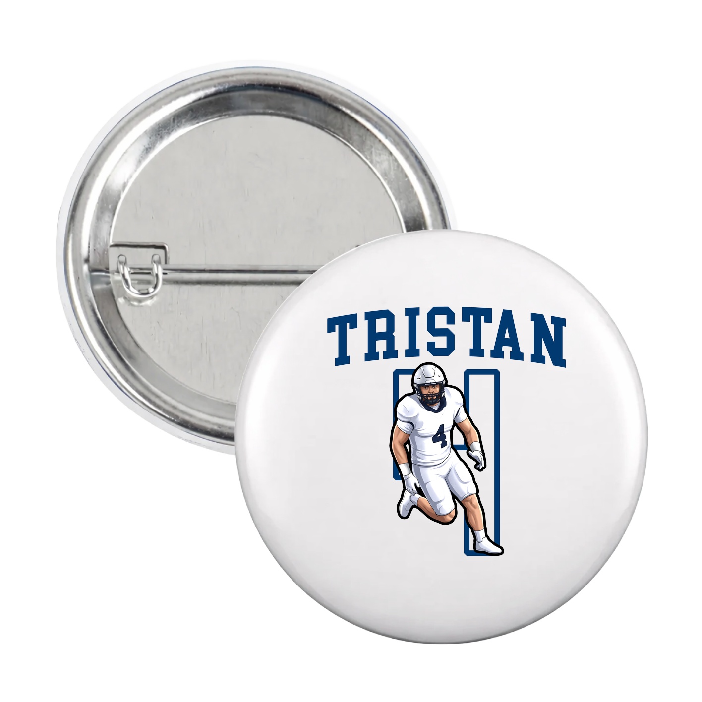 Game Day Button — Shirsey in White