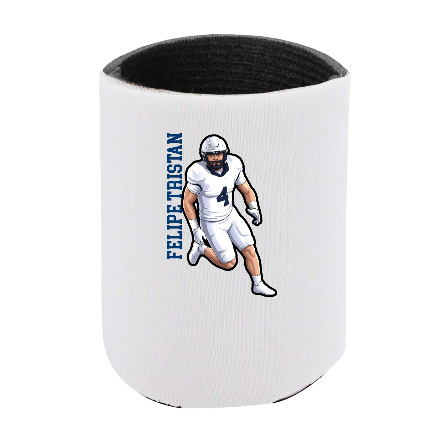 Can Holder — Name Vertical in White