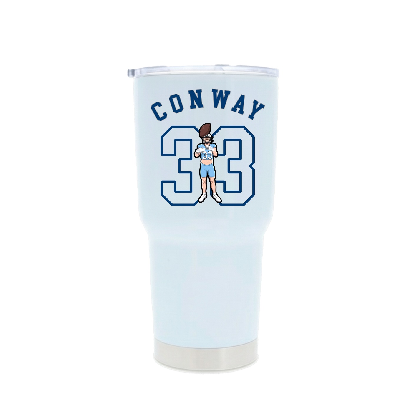 30oz Stainless Steel Tumbler — Shirsey Arch in White