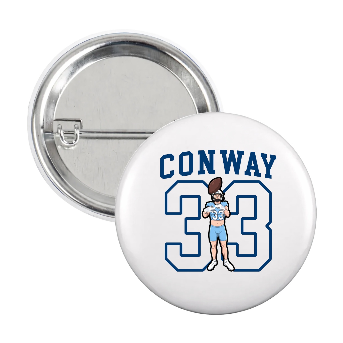Game Day Button — Shirsey in White