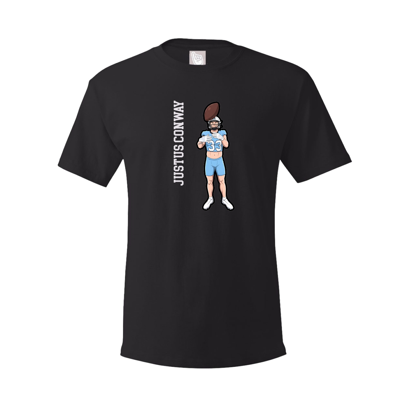 Tee — Name Vertical in Black