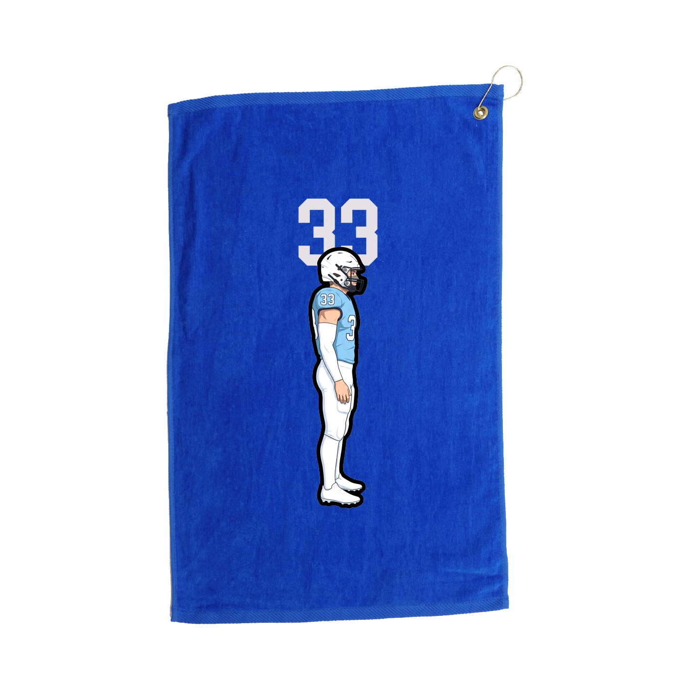 Golf Towel — Number Top in Royal