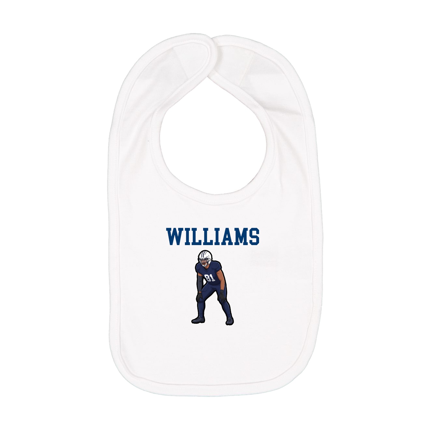 Infant Bib — Shirsey in White