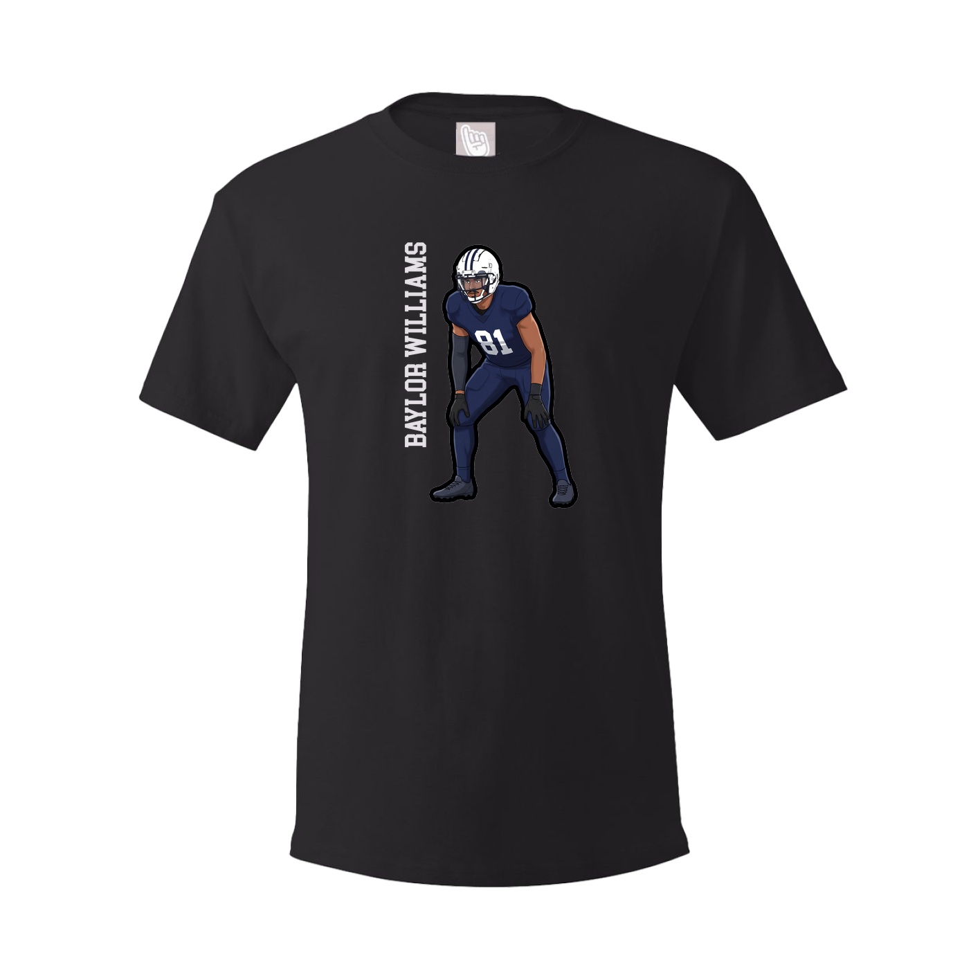 Tee — Name Vertical in Black