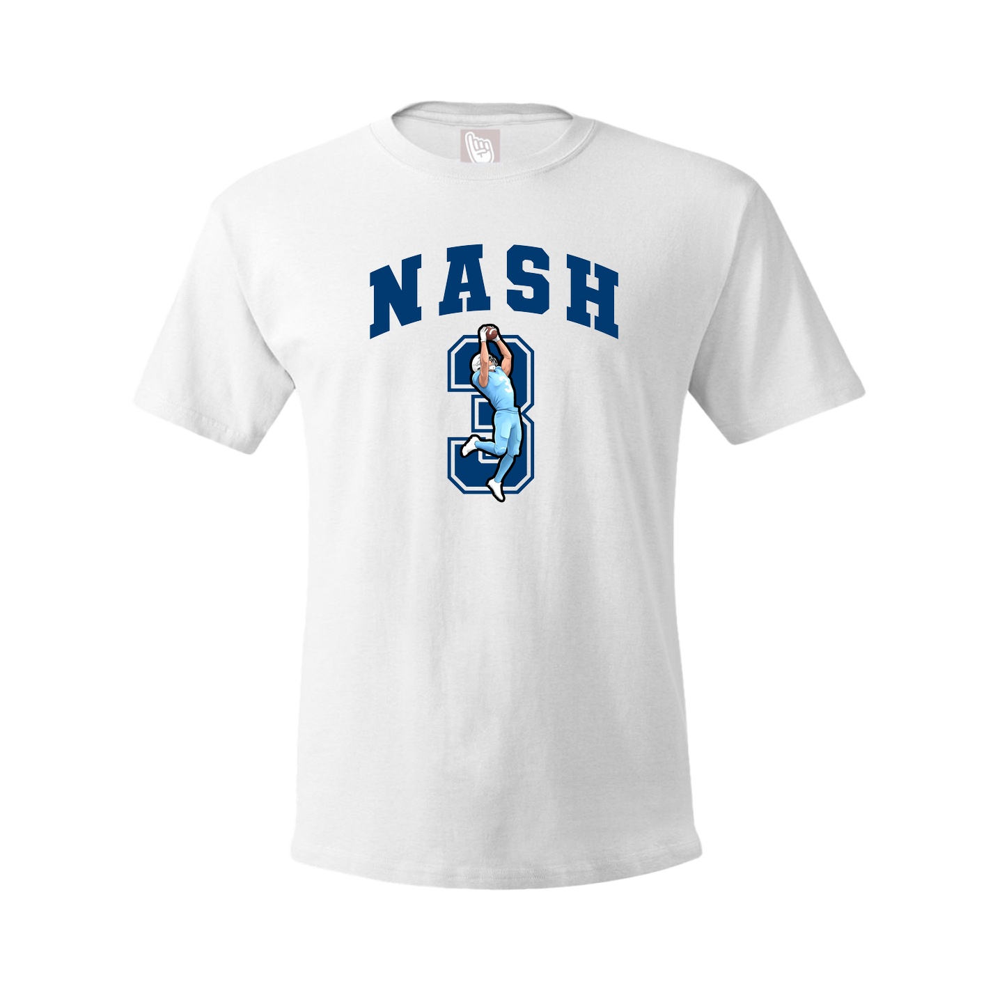 Youth Tee — Number in White