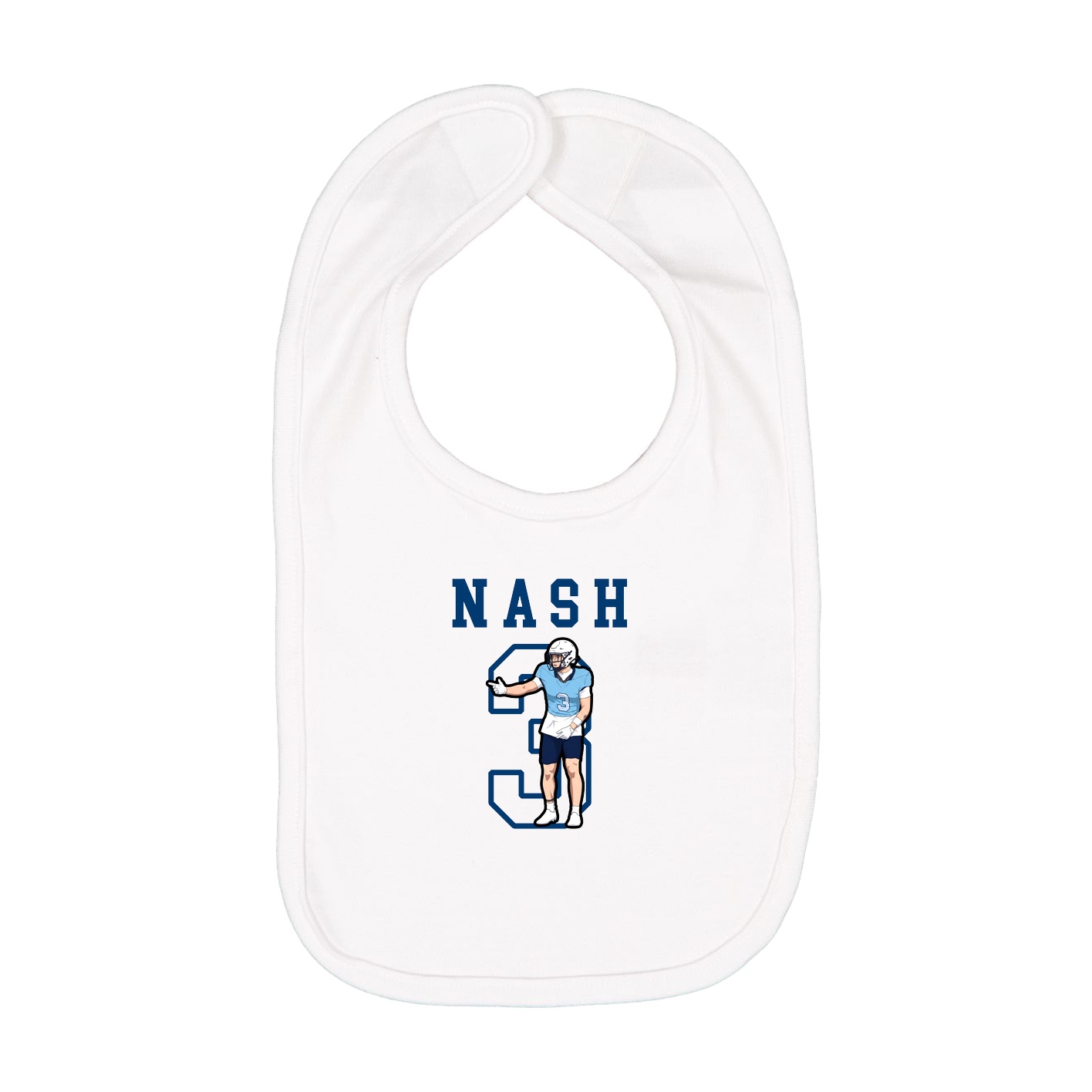 Infant Bib — Shirsey in White