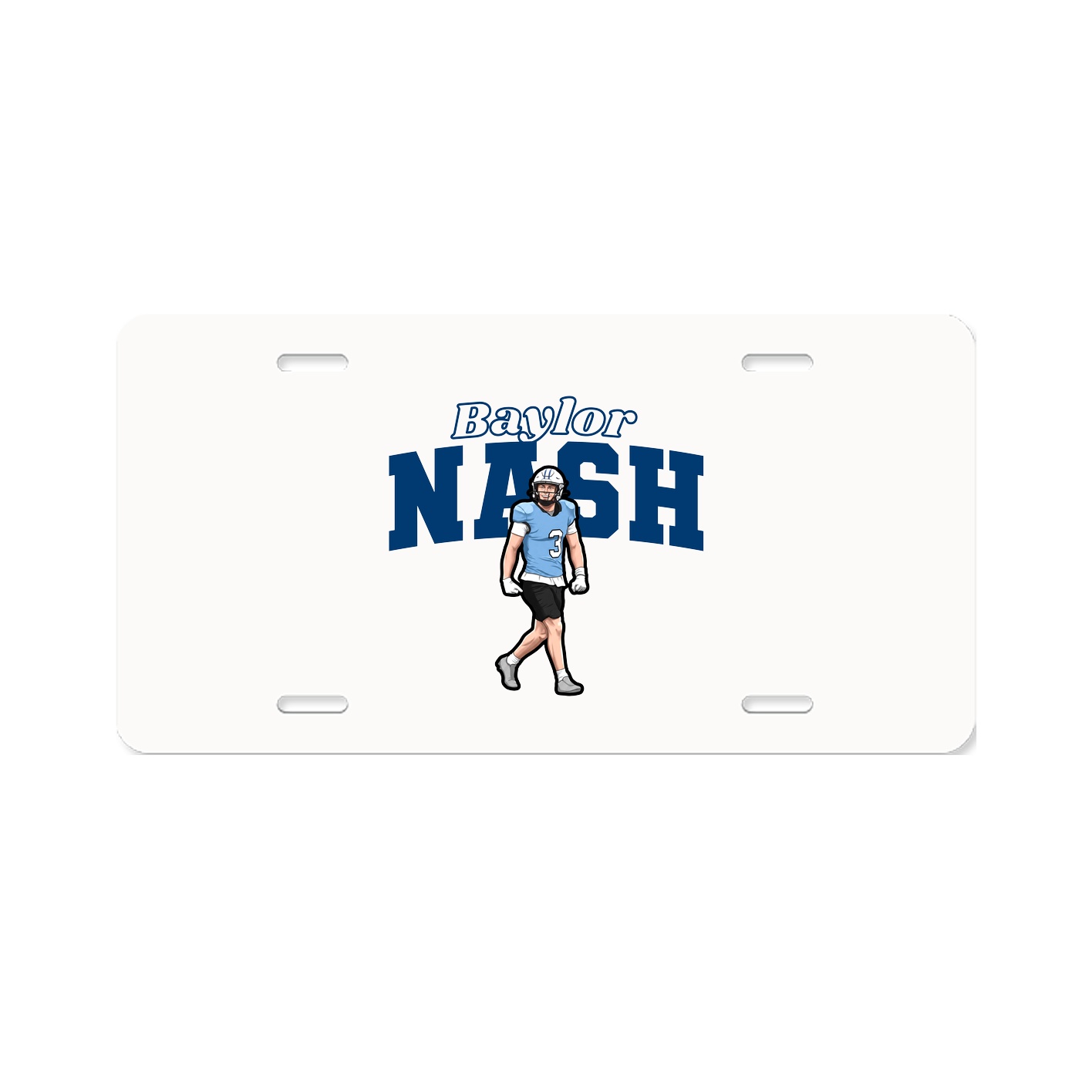 License Plate — Name Arch in Classic