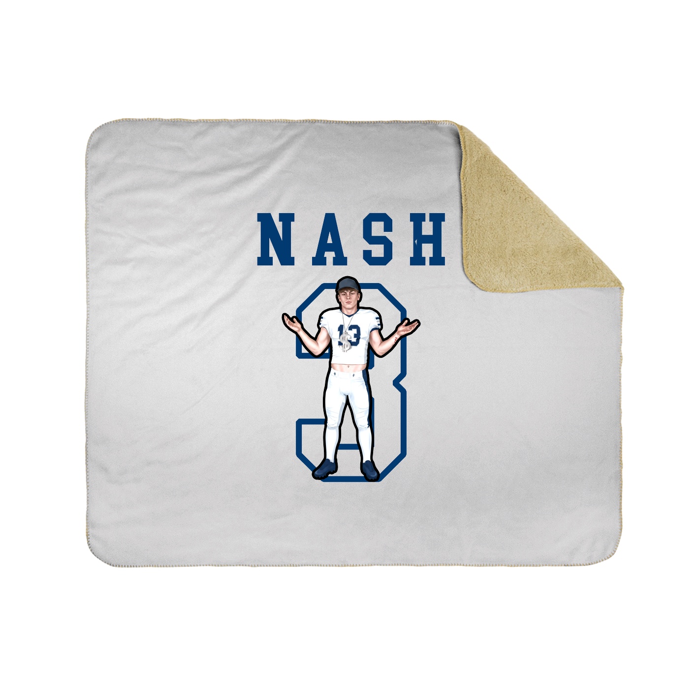 Throw Blanket — Shirsey in White