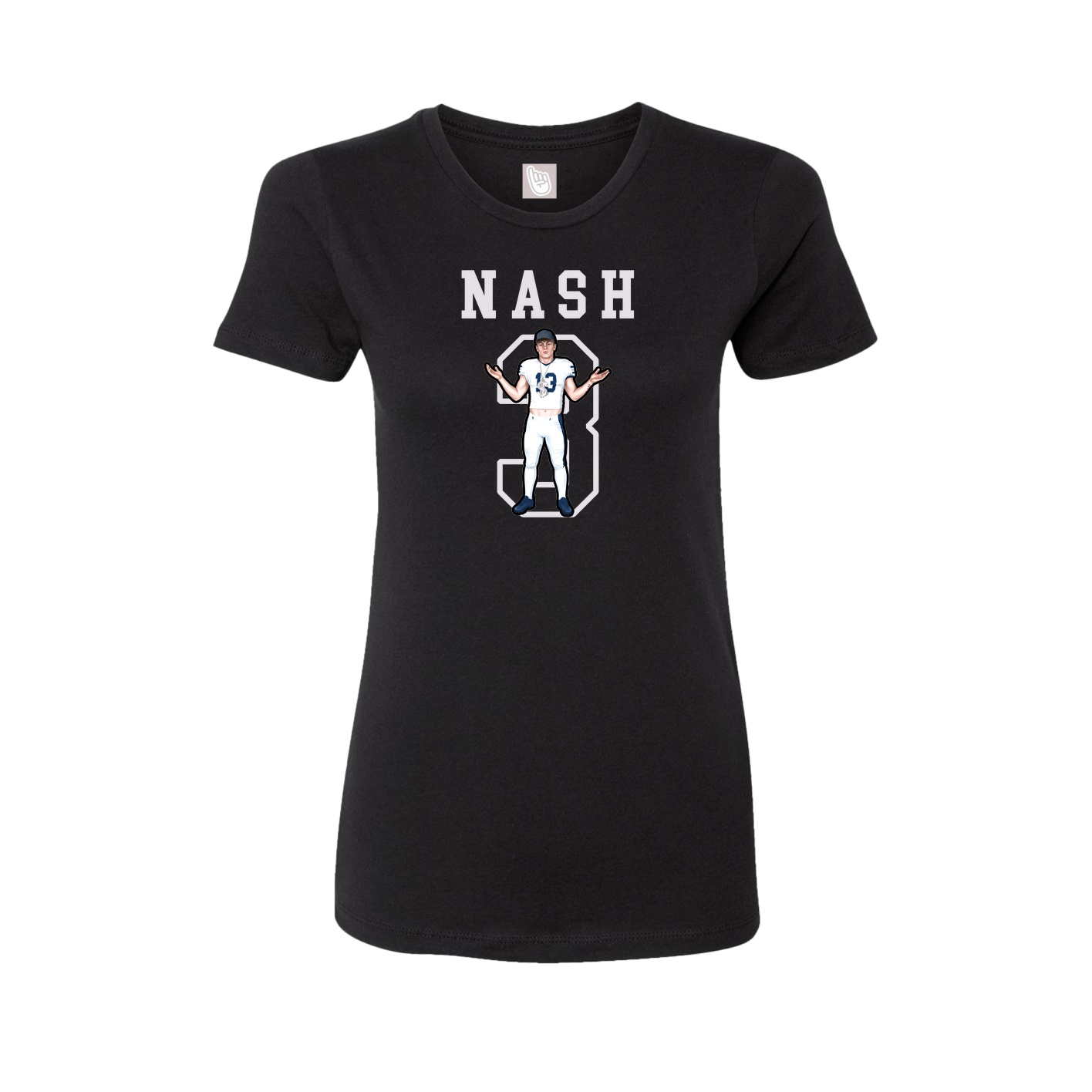 Fitted Women's Tee — Shirsey in Black