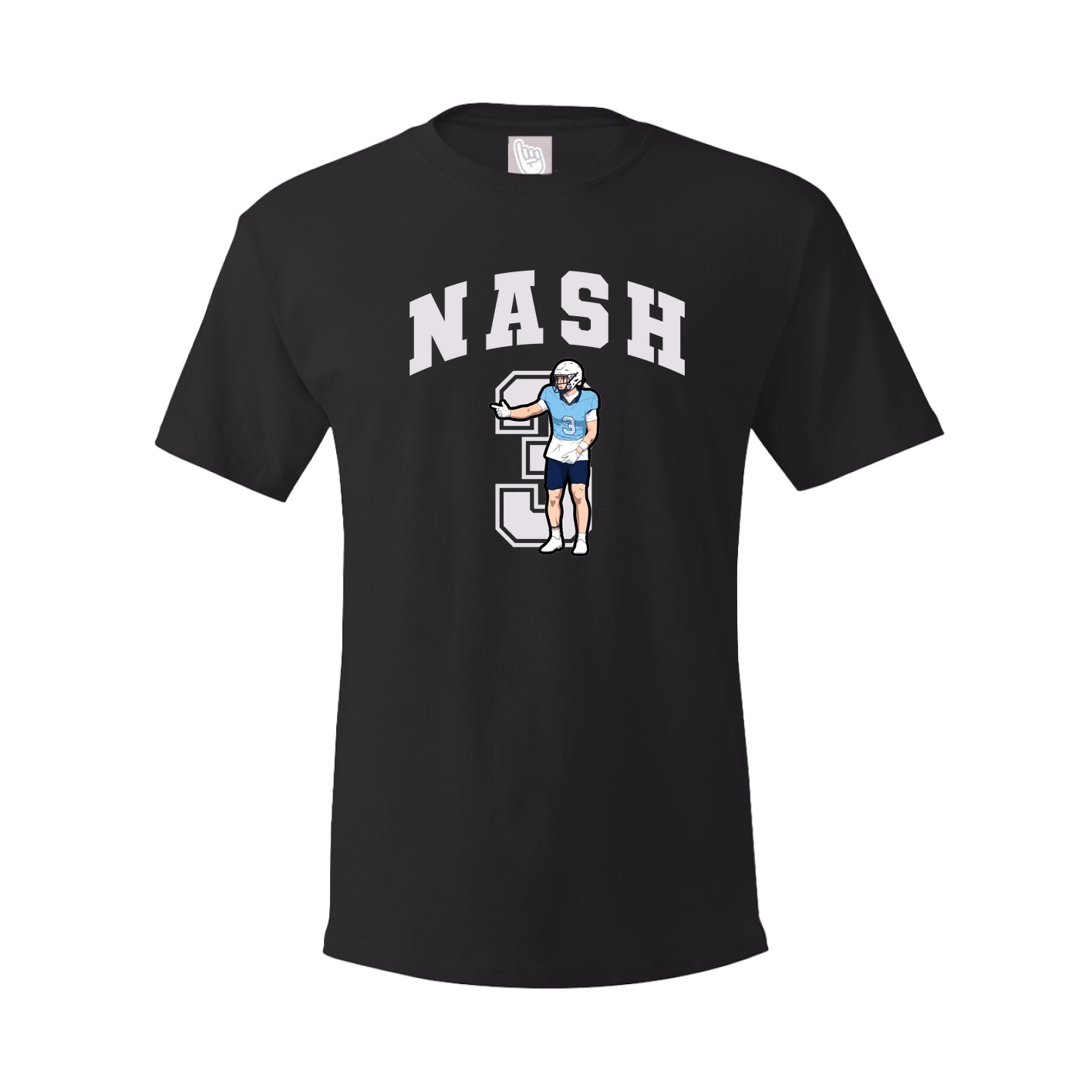 Youth Tee — Number in Black