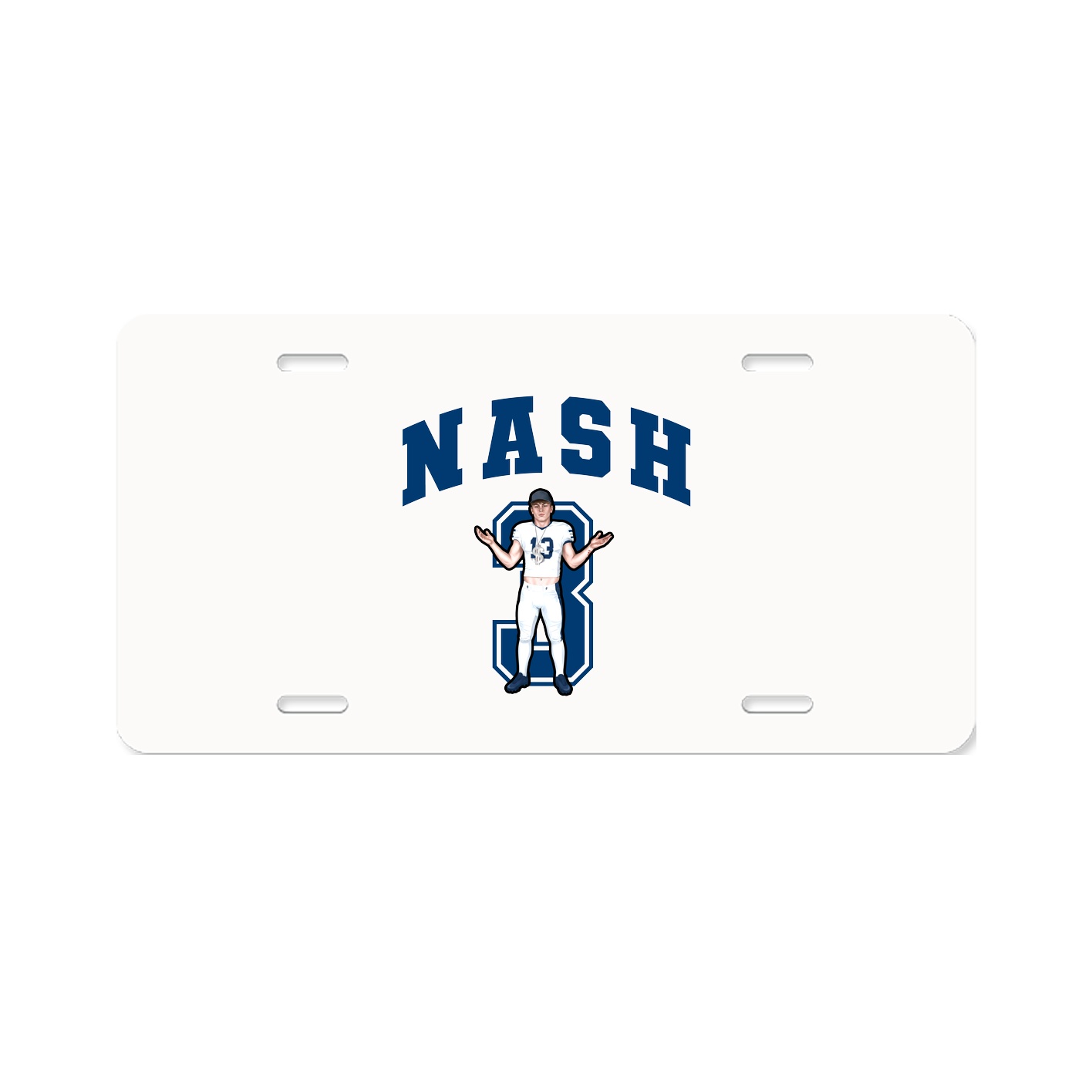 License Plate — Number in Classic