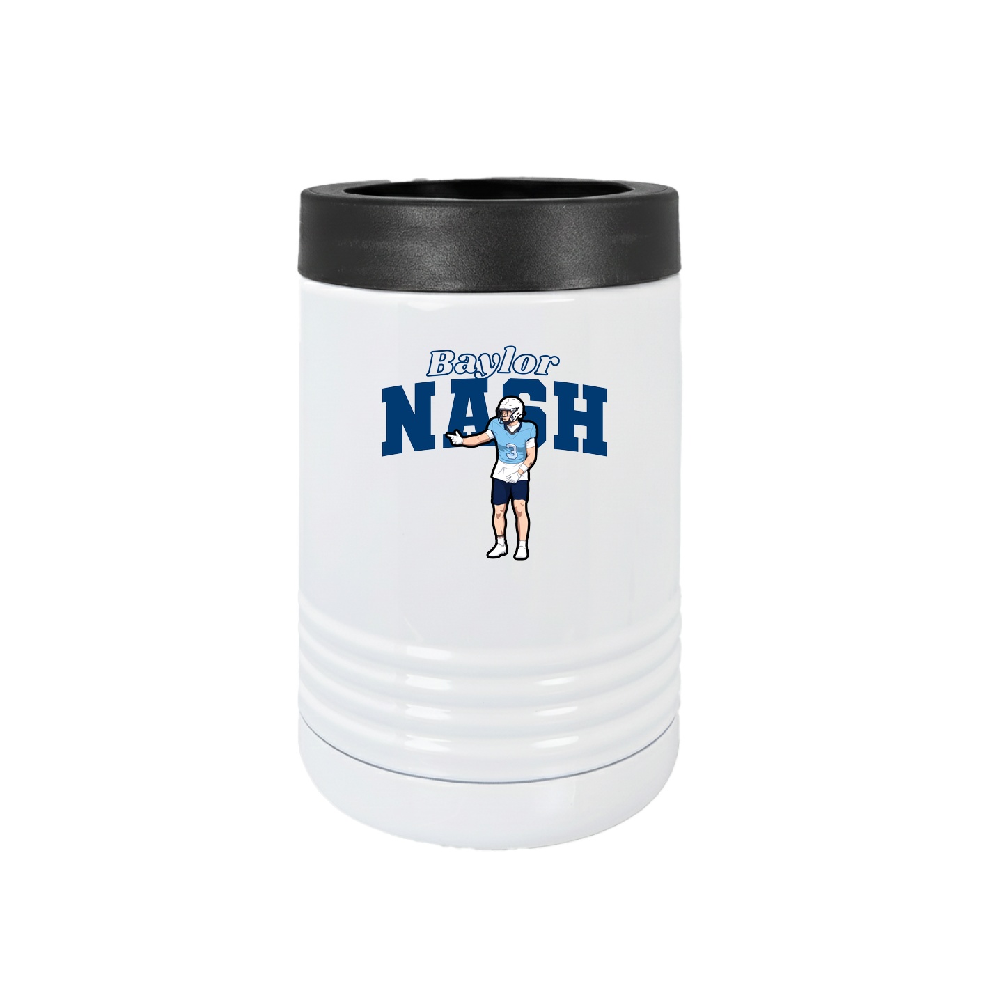 Beverage Holder — Name Arch in White